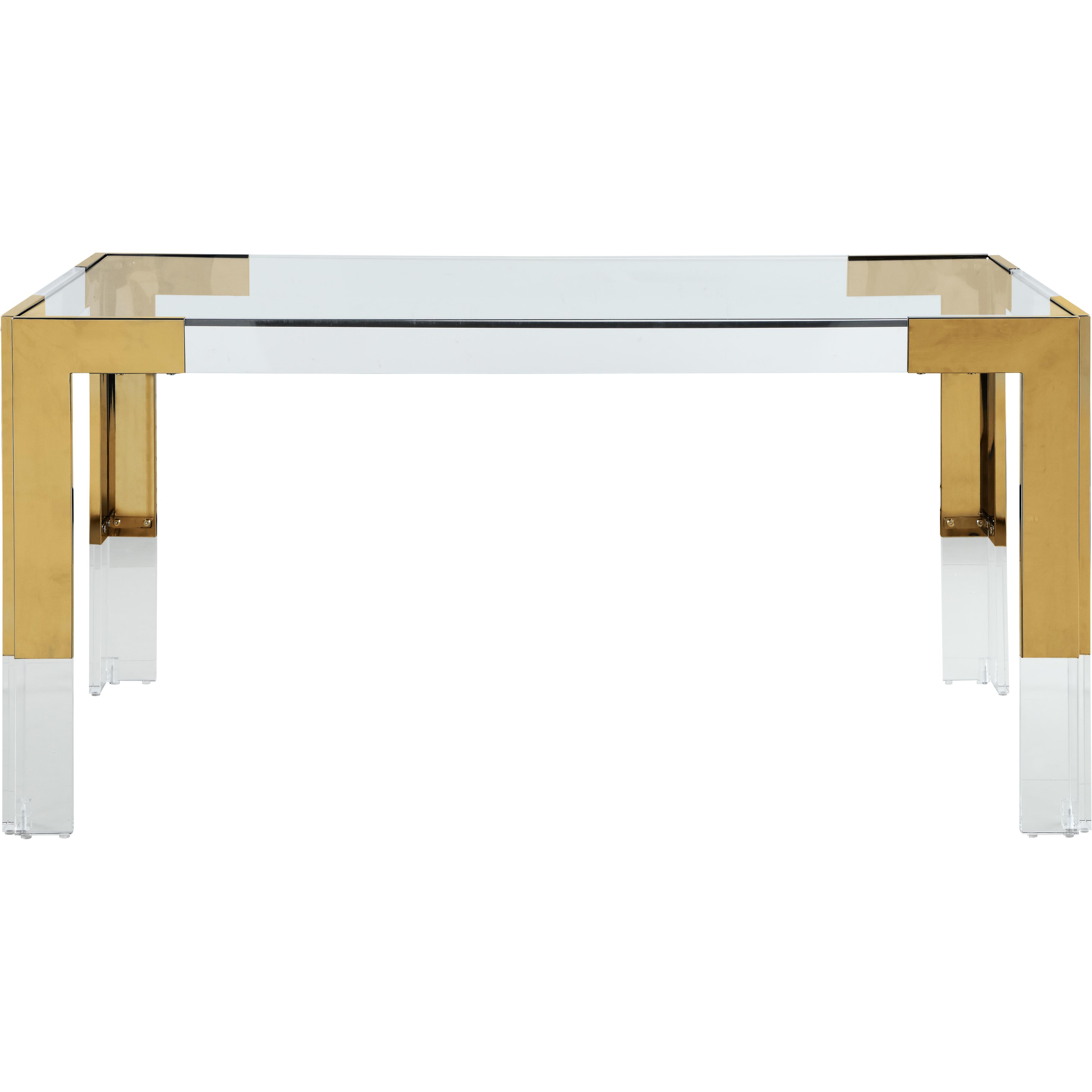 Meridian Casper Rich Gold Dining Table