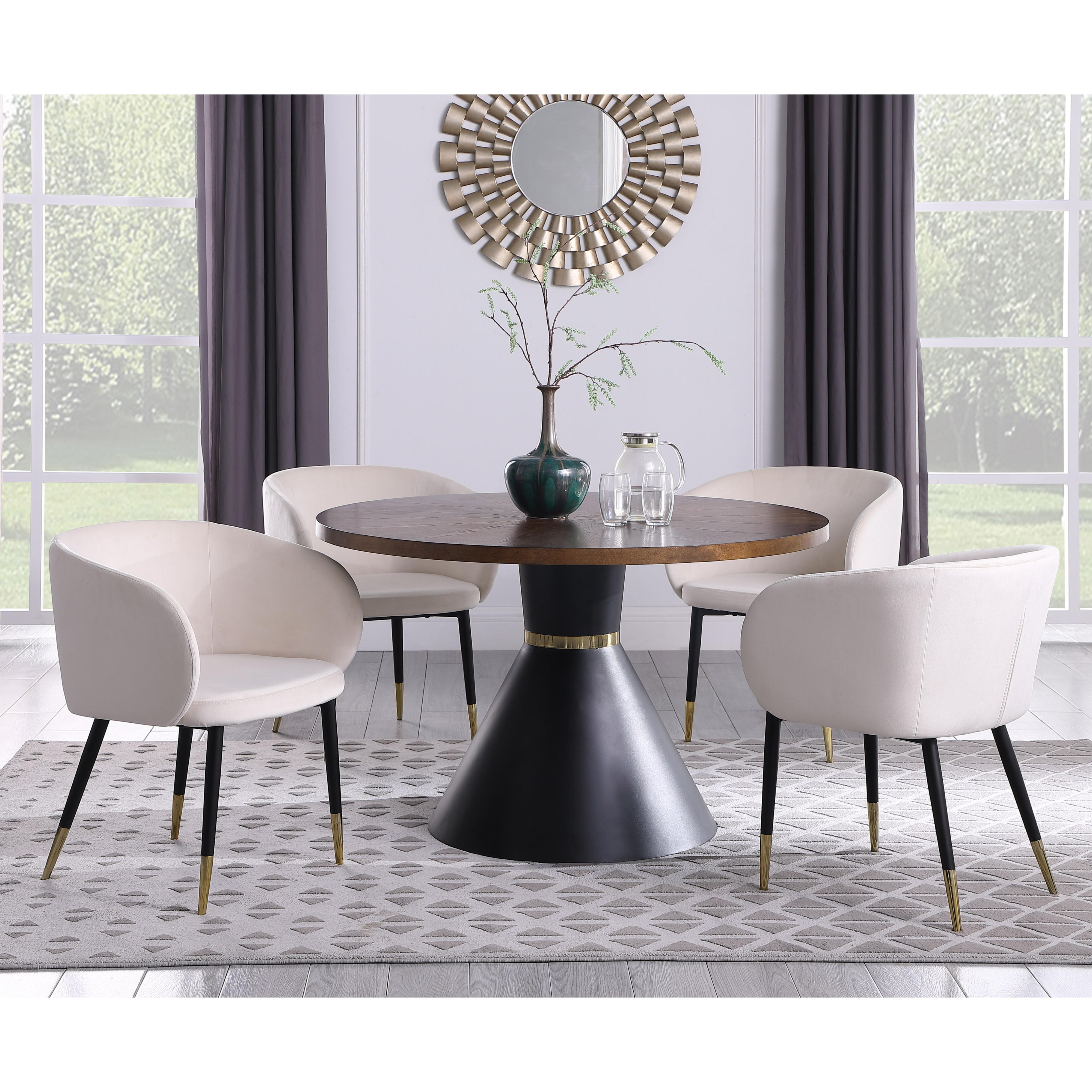 Meridian Sheridan Brown Wood Dining Table