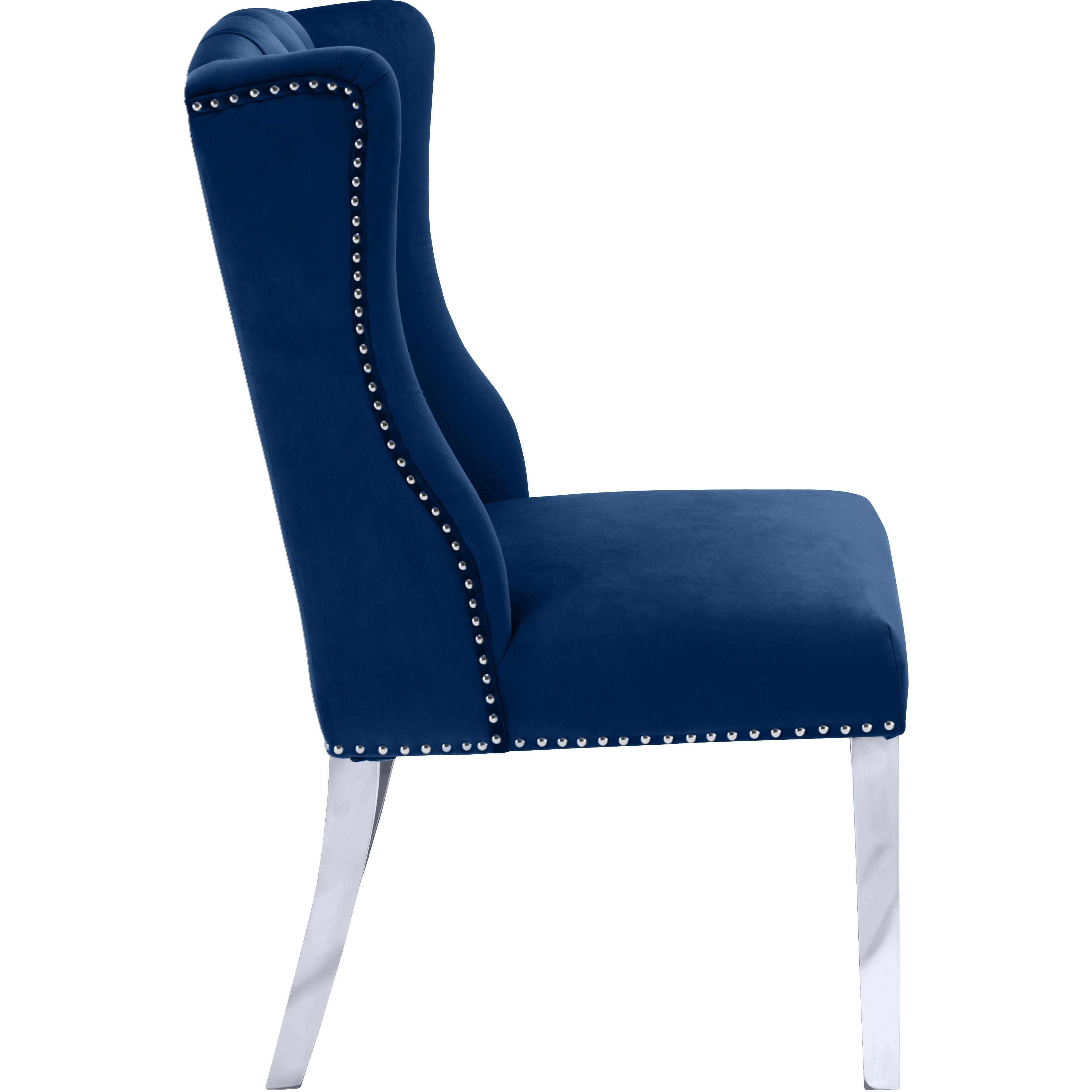 Meridian Suri Navy Velvet Dining Chair