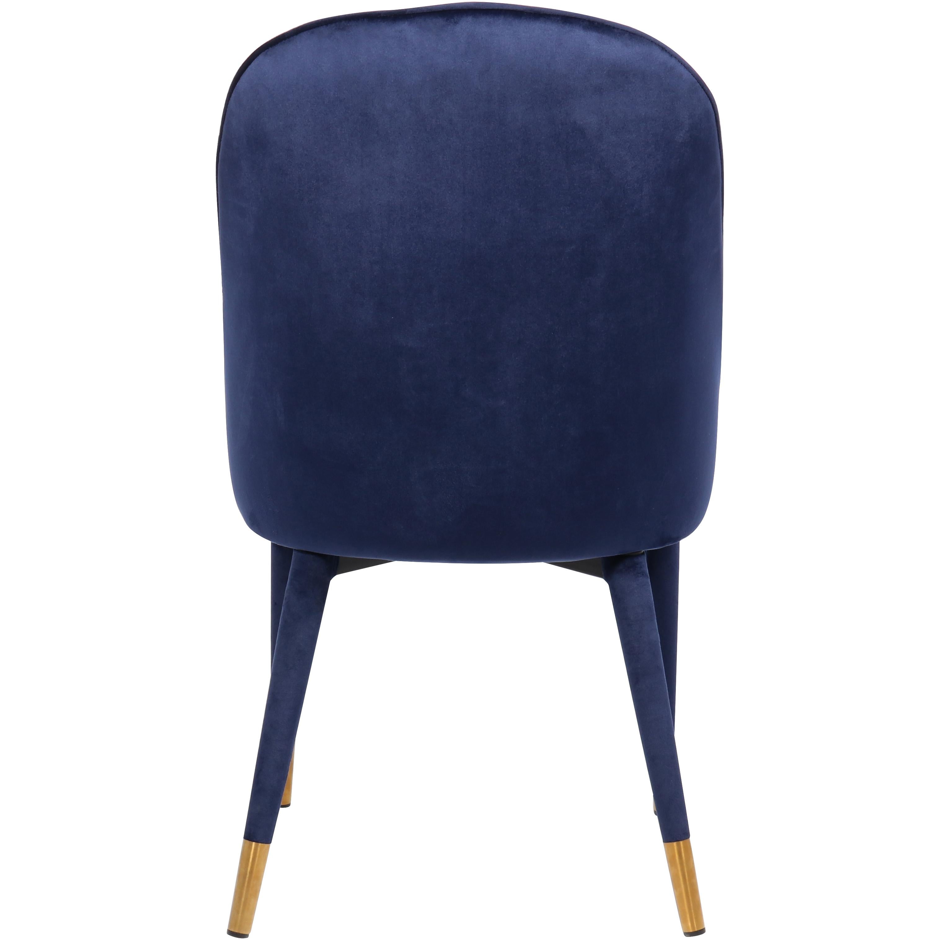 Meridian Belle Navy Velvet Dining Chair