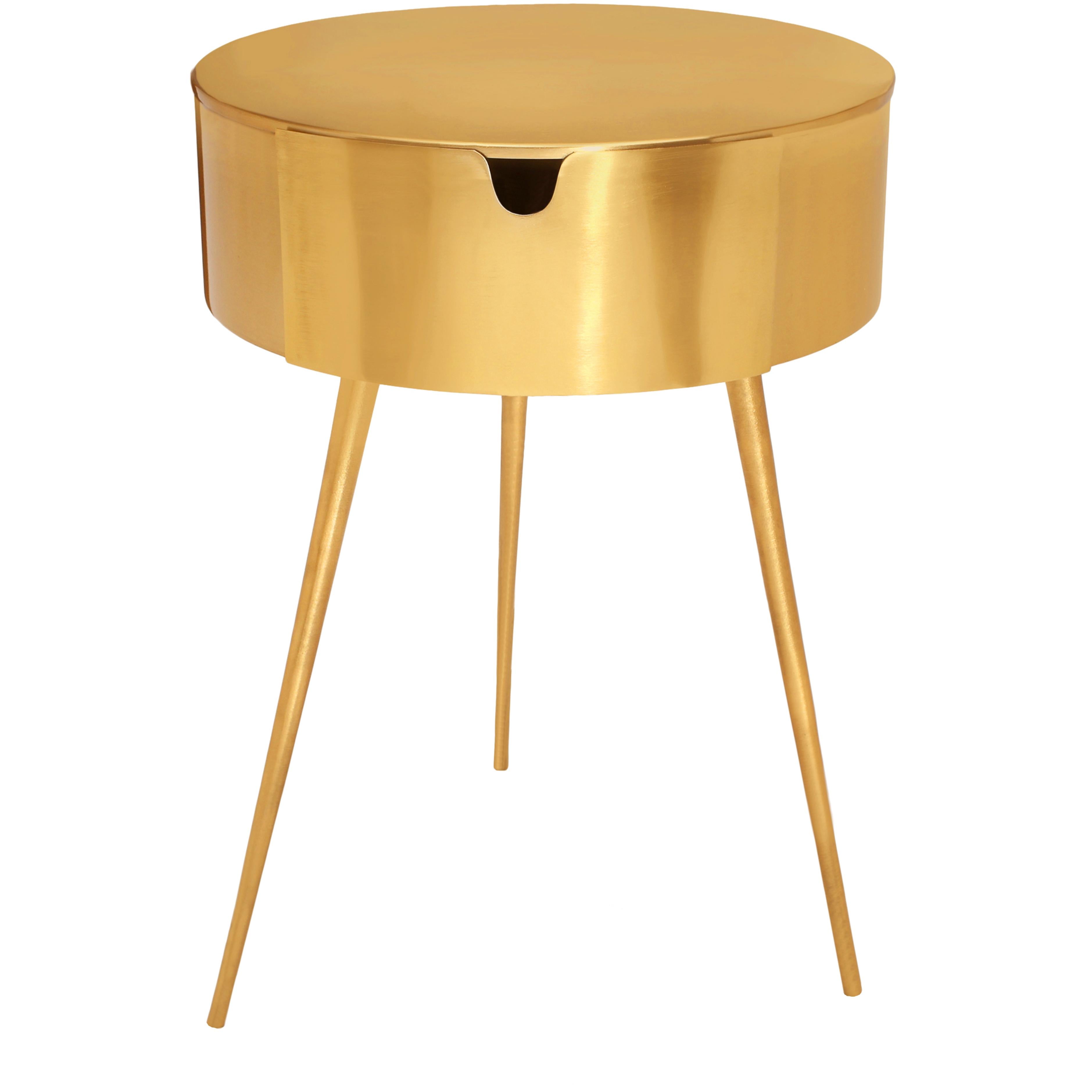 Meridian Bali Gold Night Stand