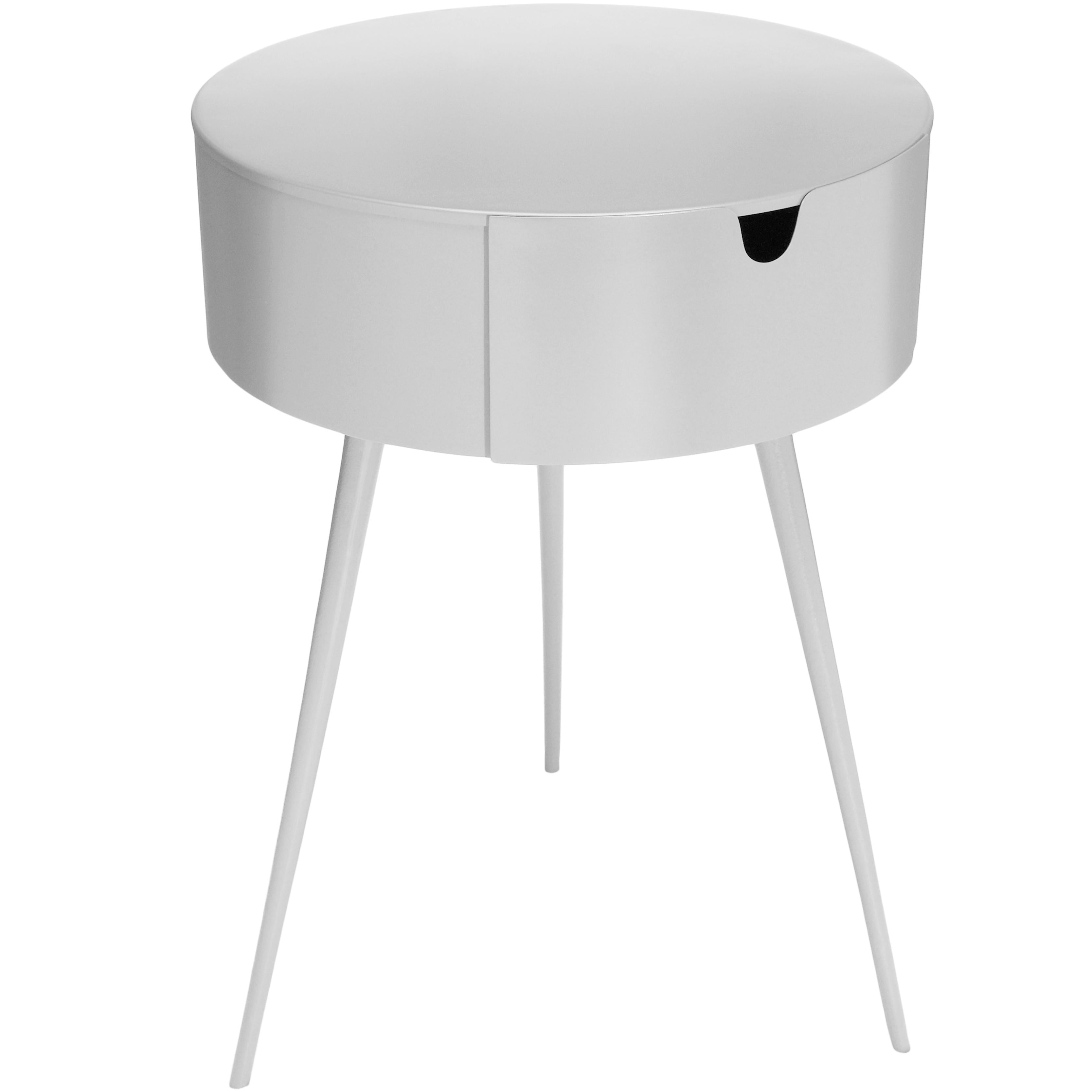 Meridian Bali White Night Stand