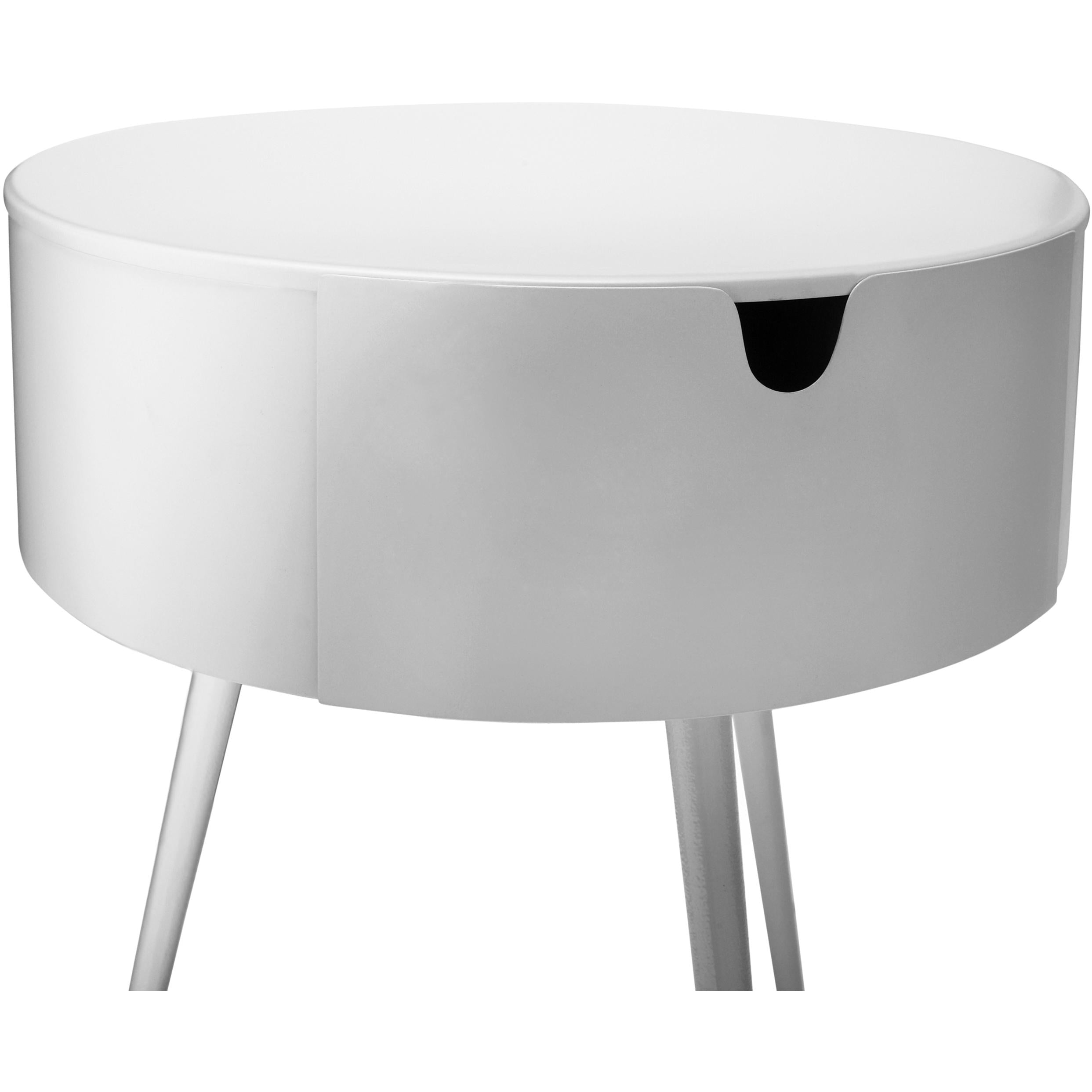 Meridian Bali White Night Stand