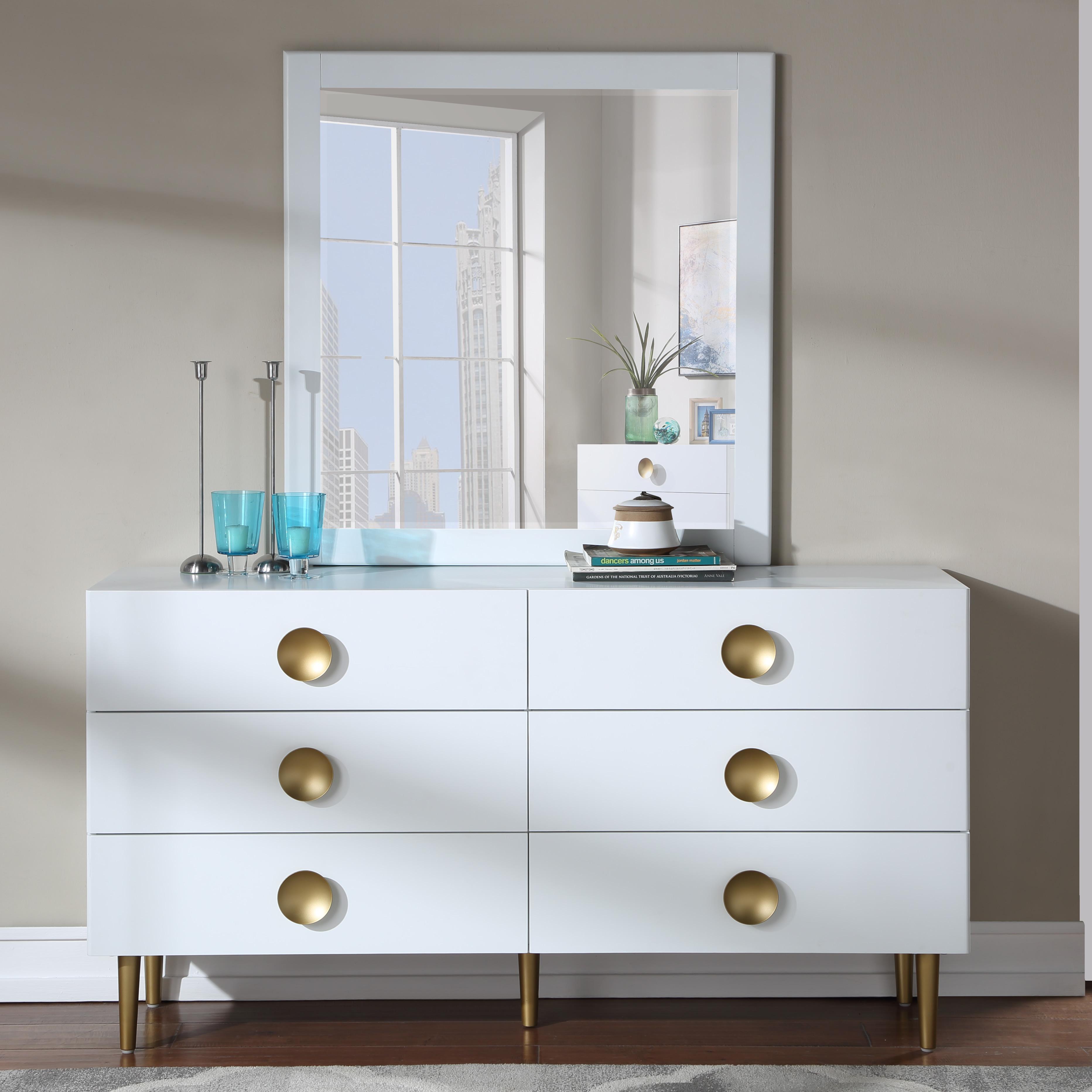 Meridian Zayne White Dresser