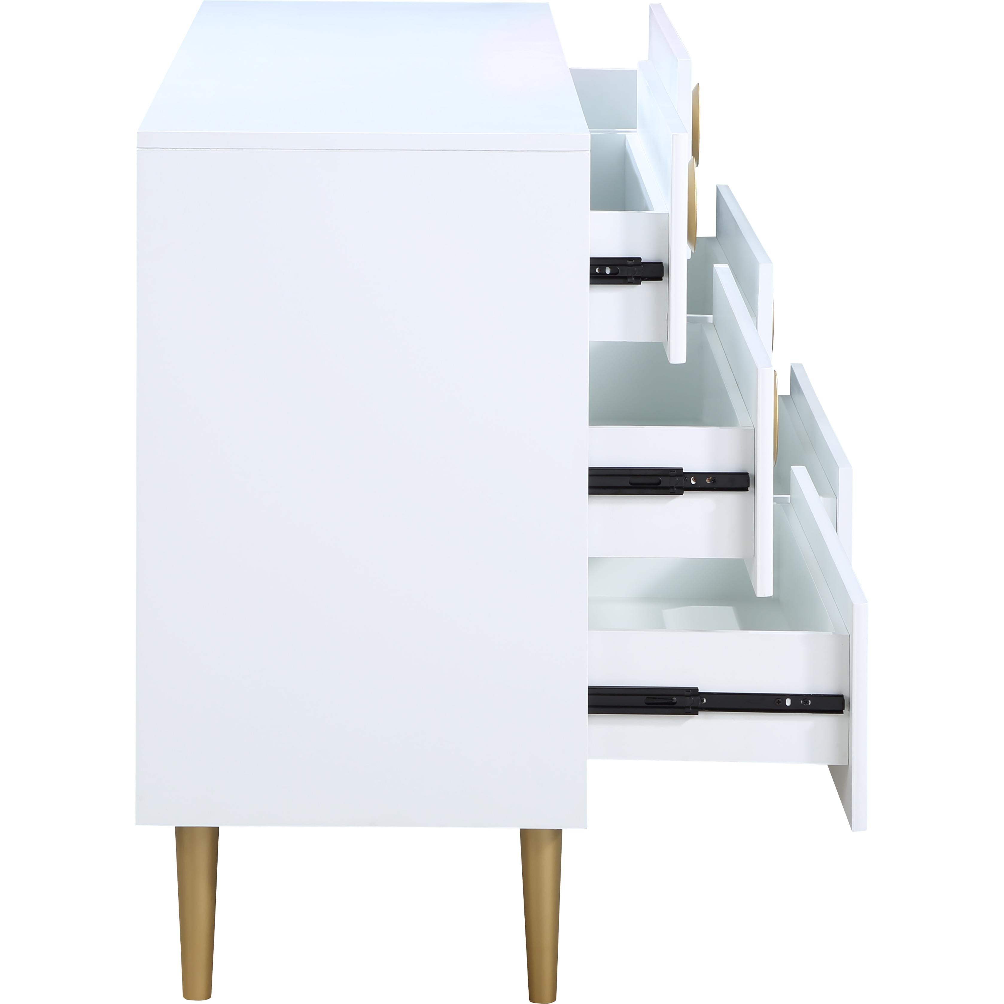 Meridian Zayne White Dresser