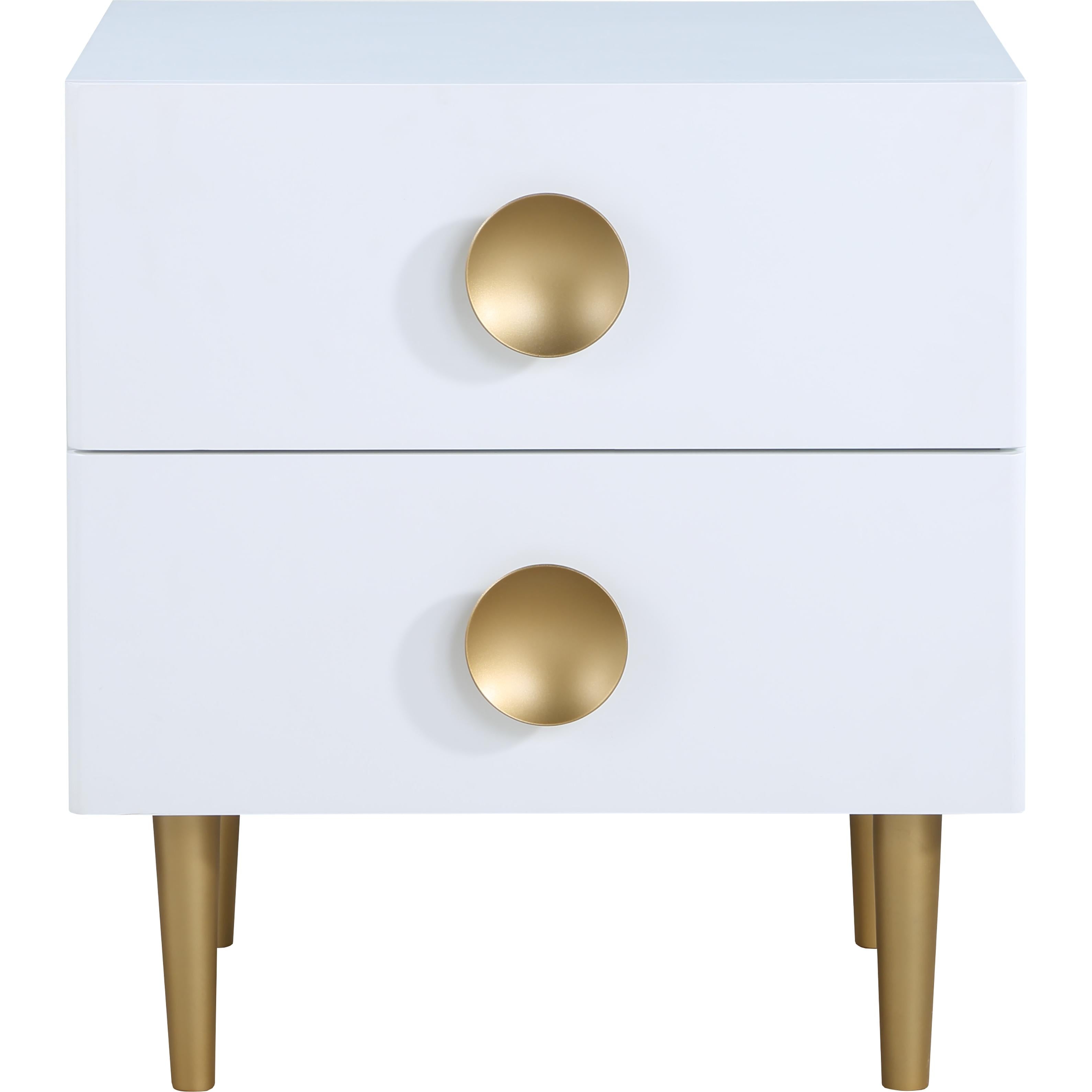 Meridian Zayne White Night Stand