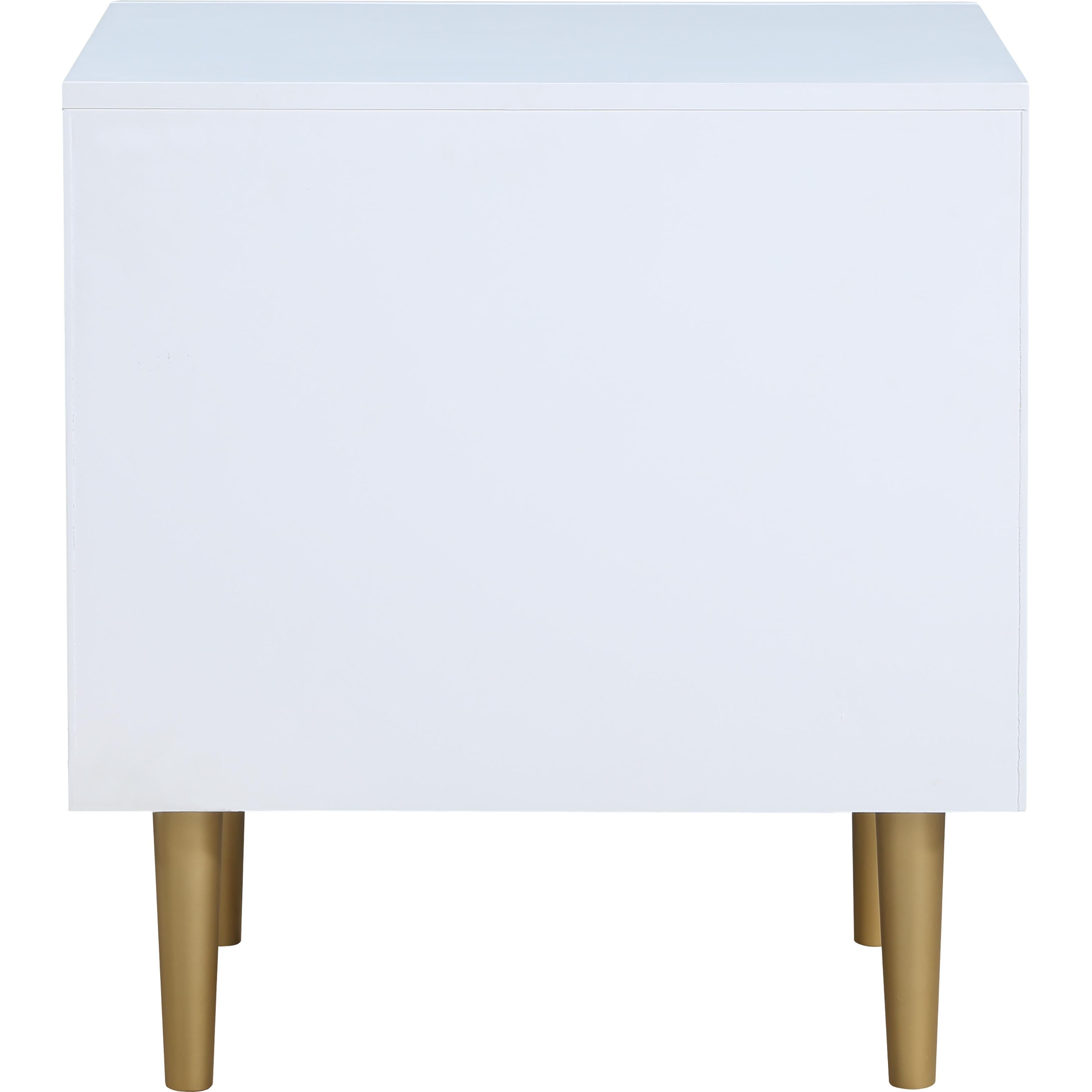 Meridian Zayne White Night Stand