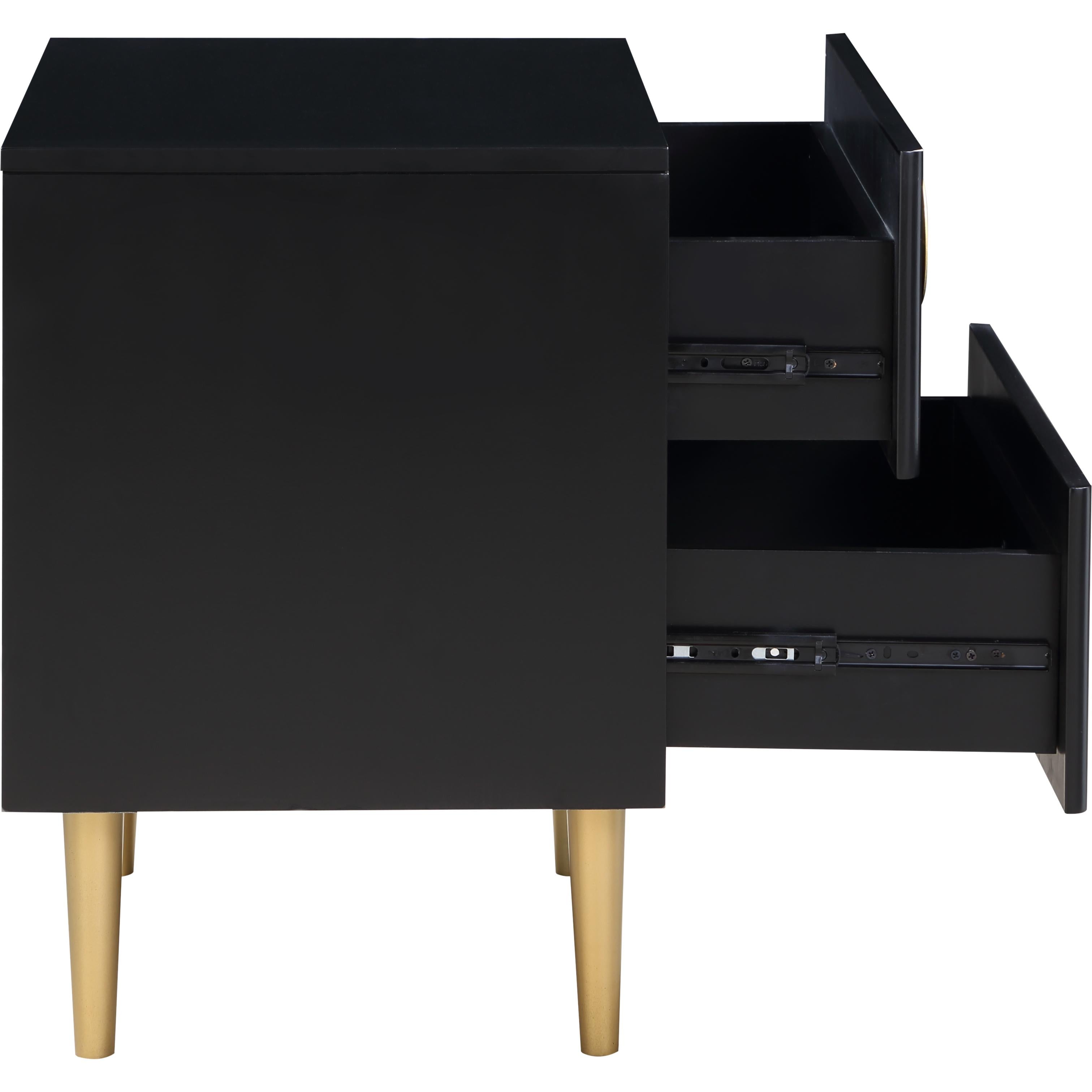 Meridian Zayne Black Night Stand