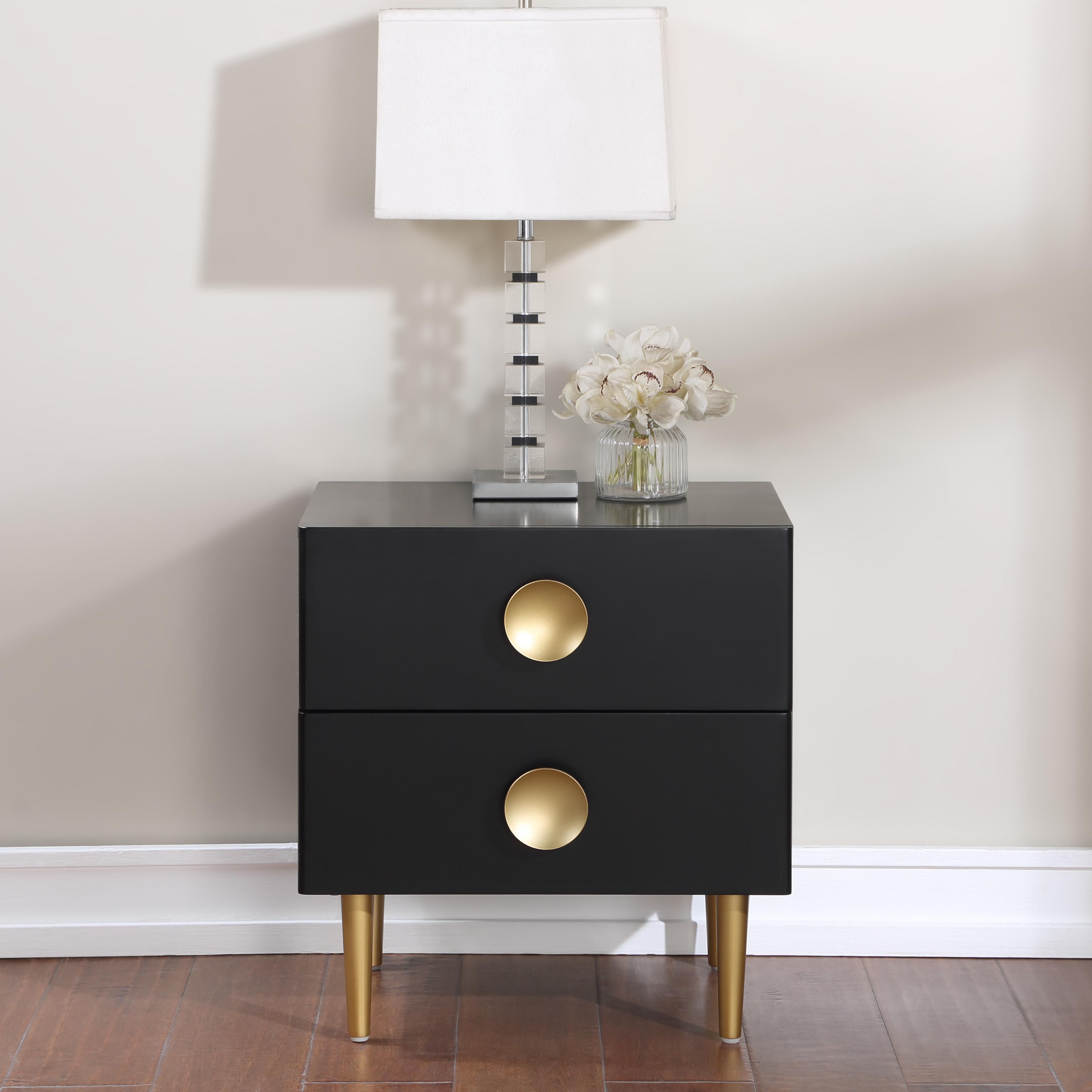 Meridian Zayne Black Night Stand