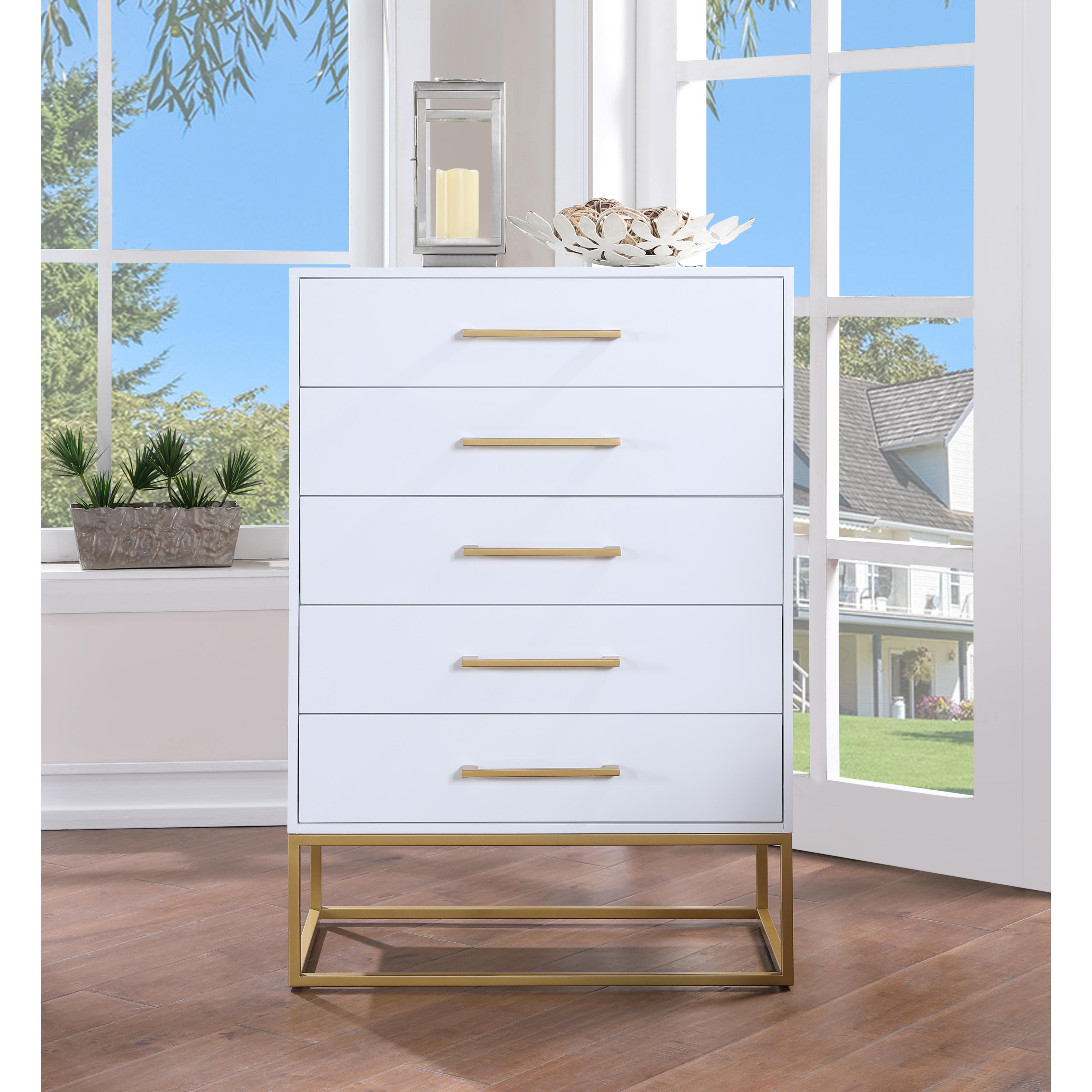 Meridian Maxine White Chest