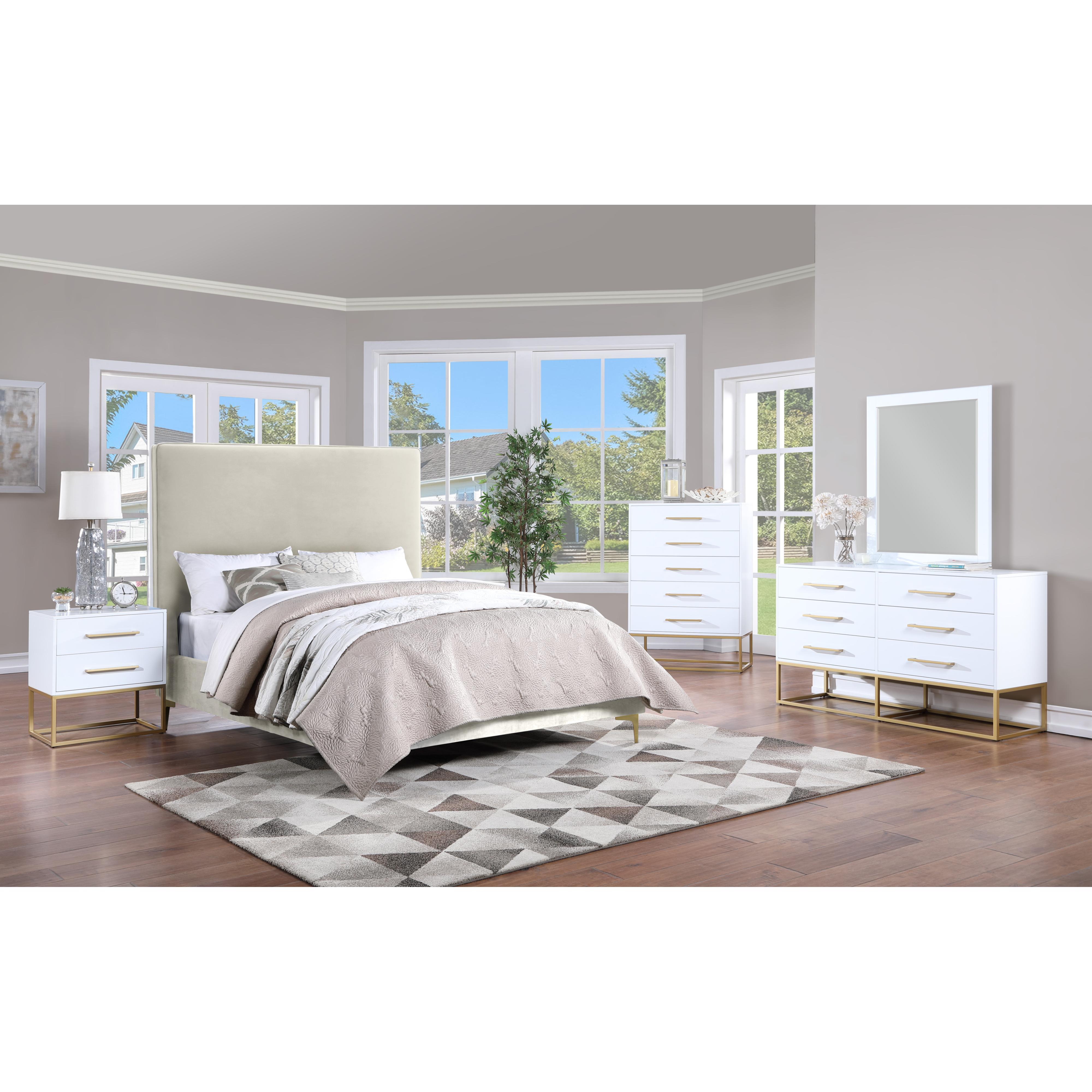 Meridian Maxine White Chest