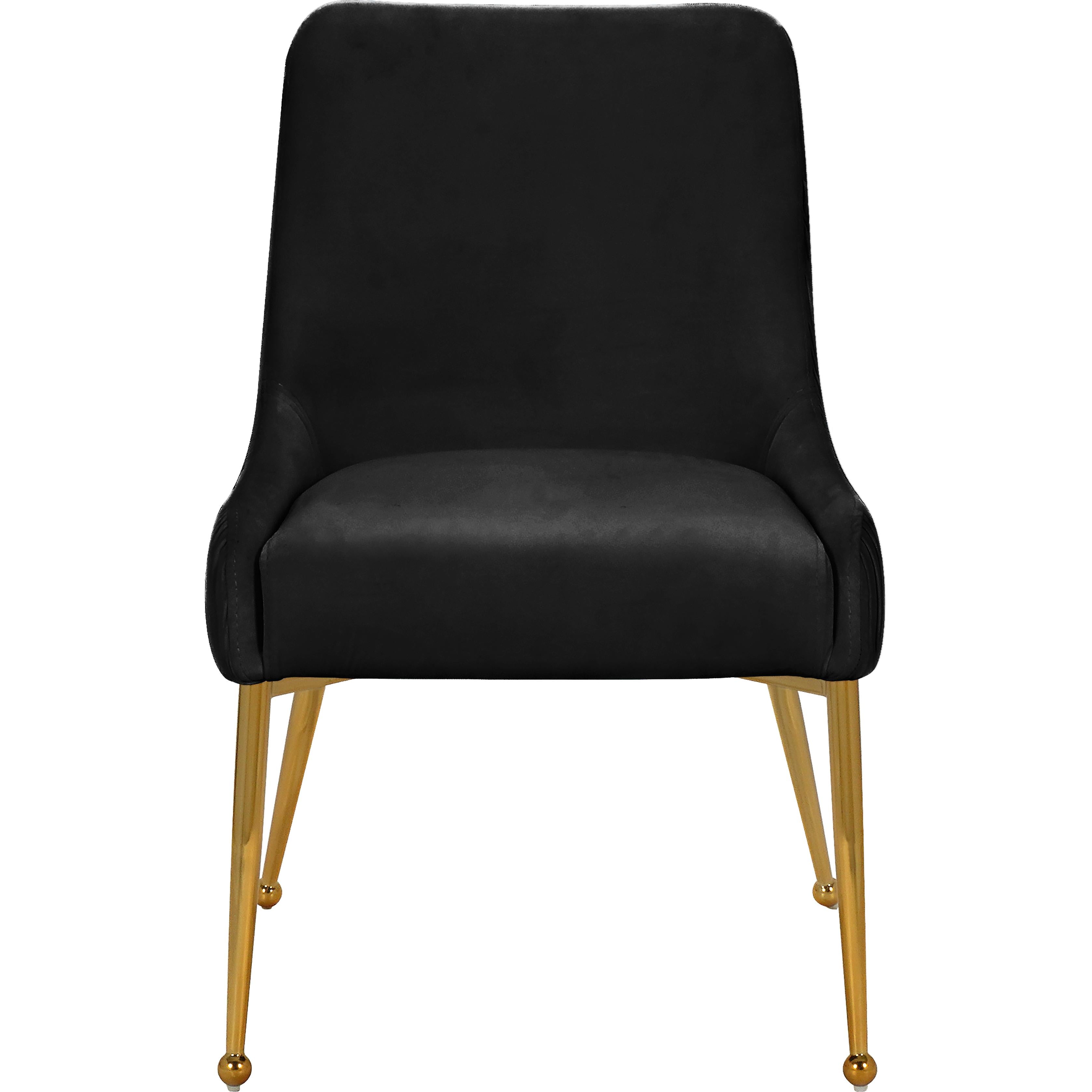 Meridian Ace Black Velvet Dining Chair