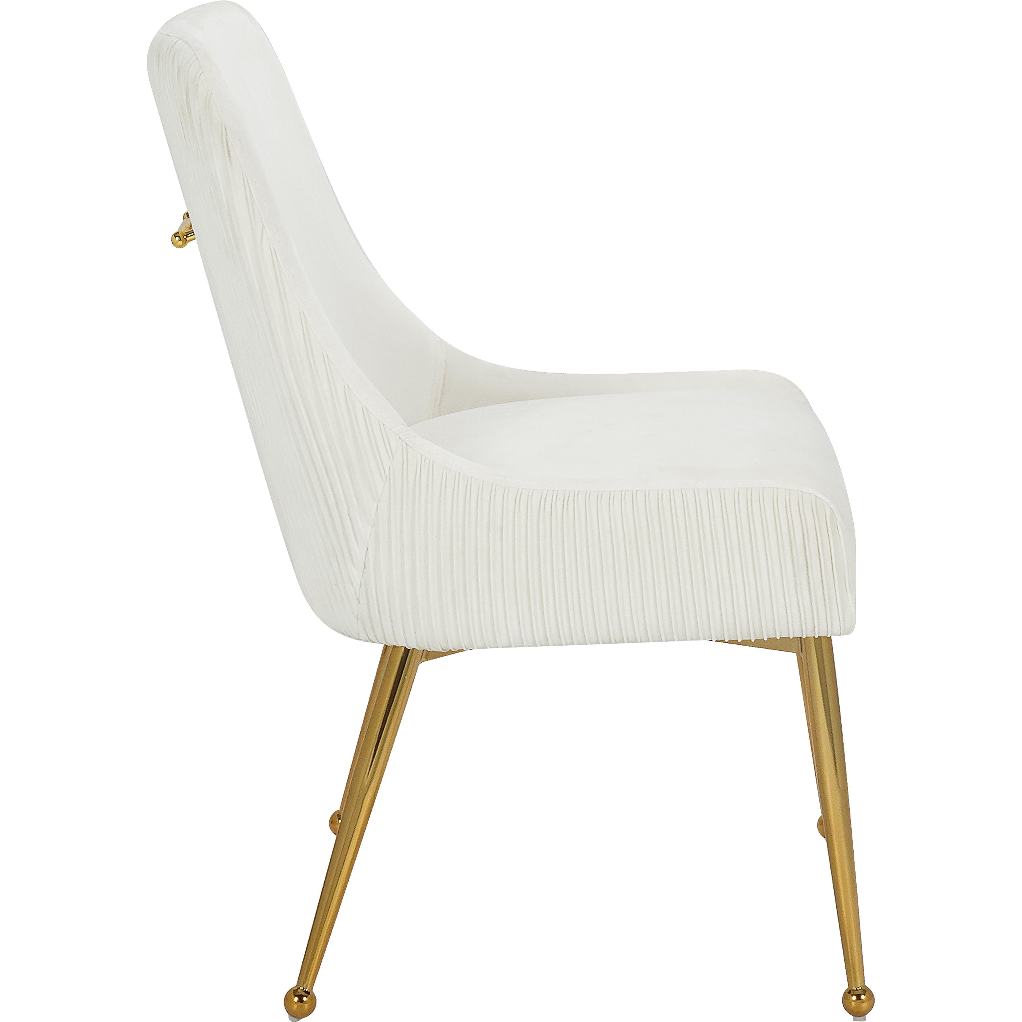 Meridian Ace Cream Velvet Dining Chair