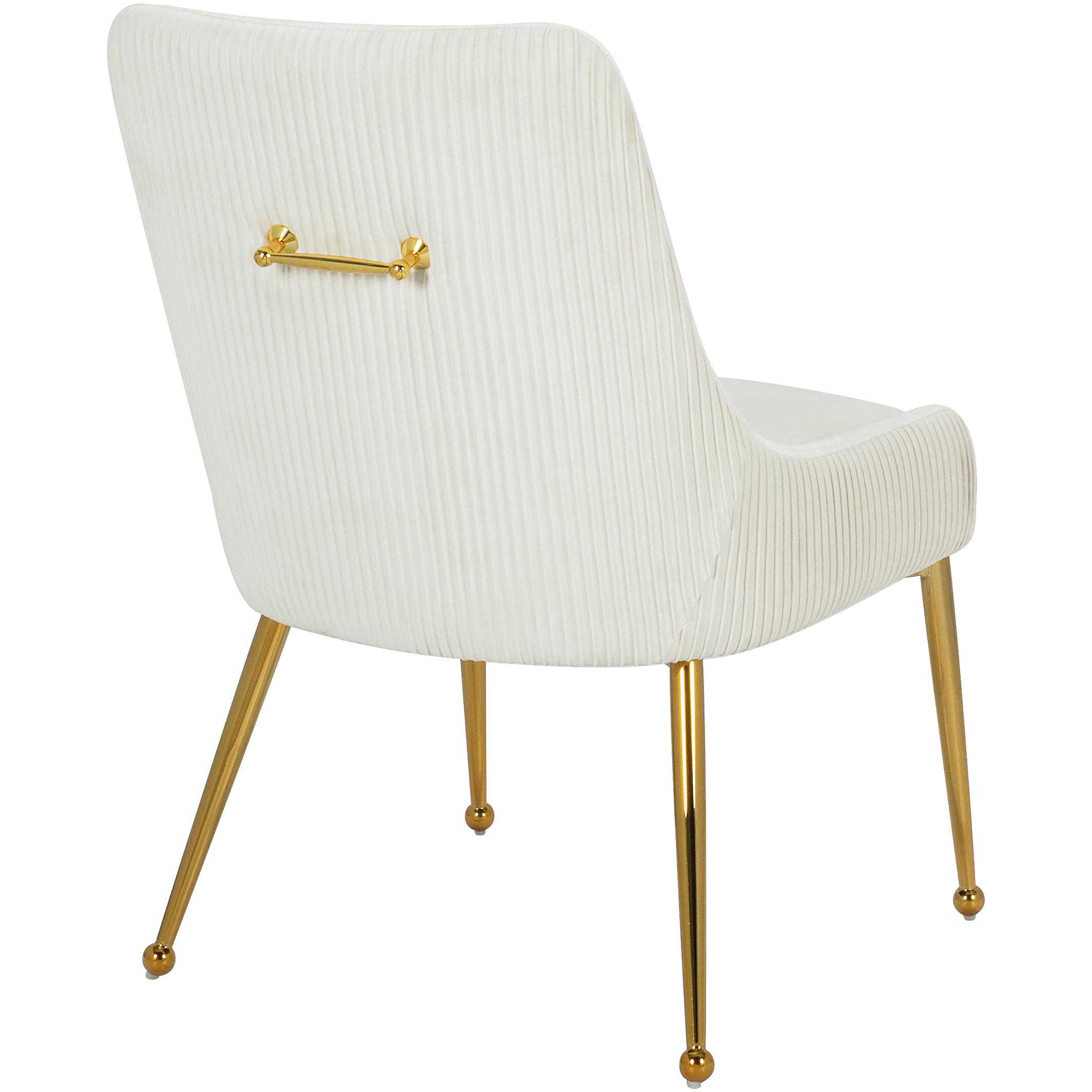 Meridian Ace Cream Velvet Dining Chair