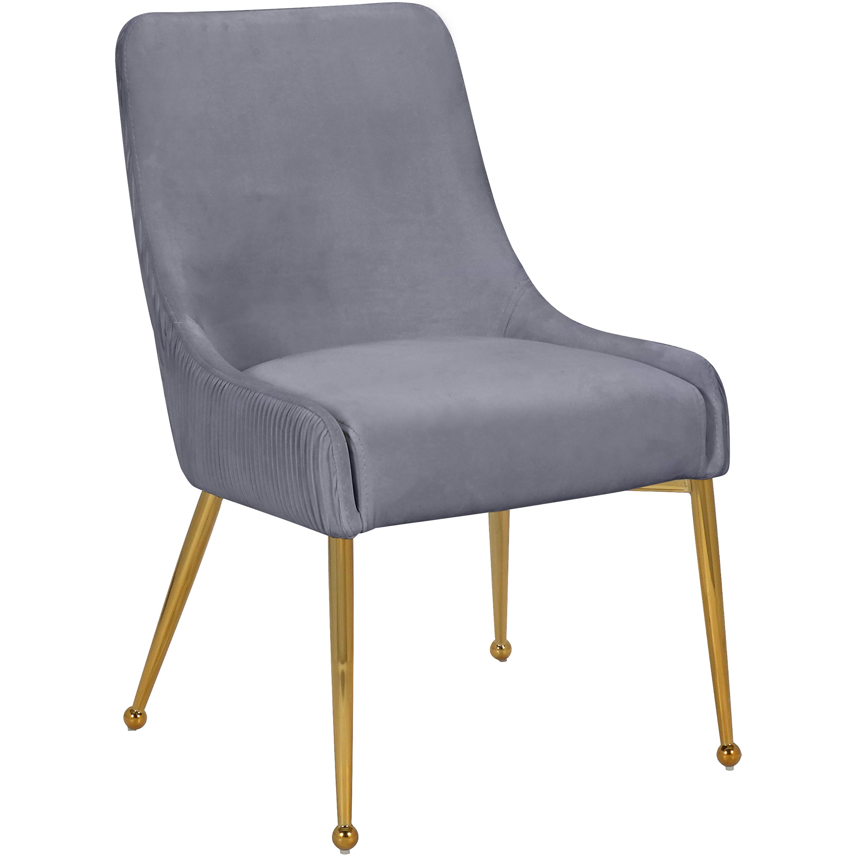 Meridian Ace Grey Velvet Dining Chair