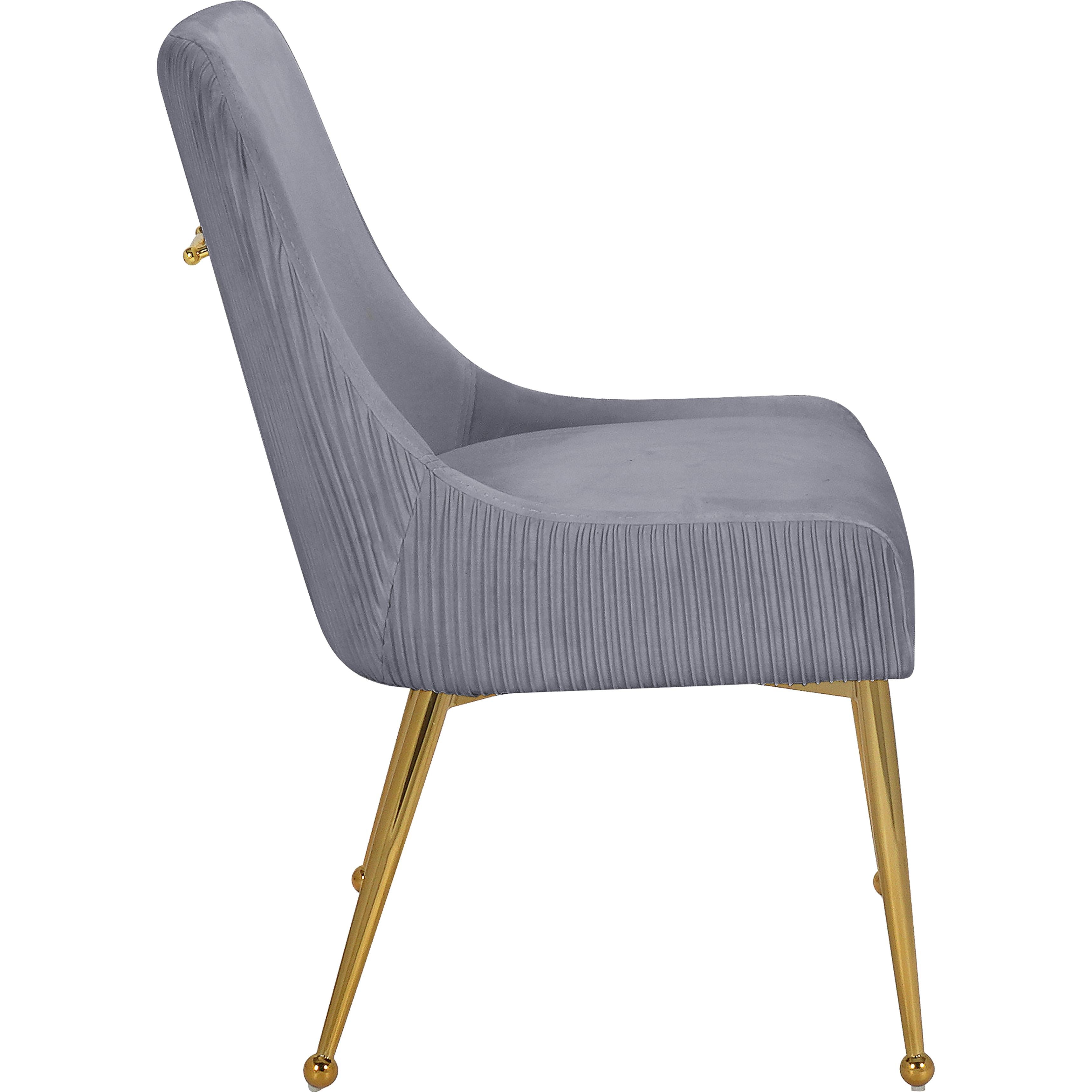 Meridian Ace Grey Velvet Dining Chair