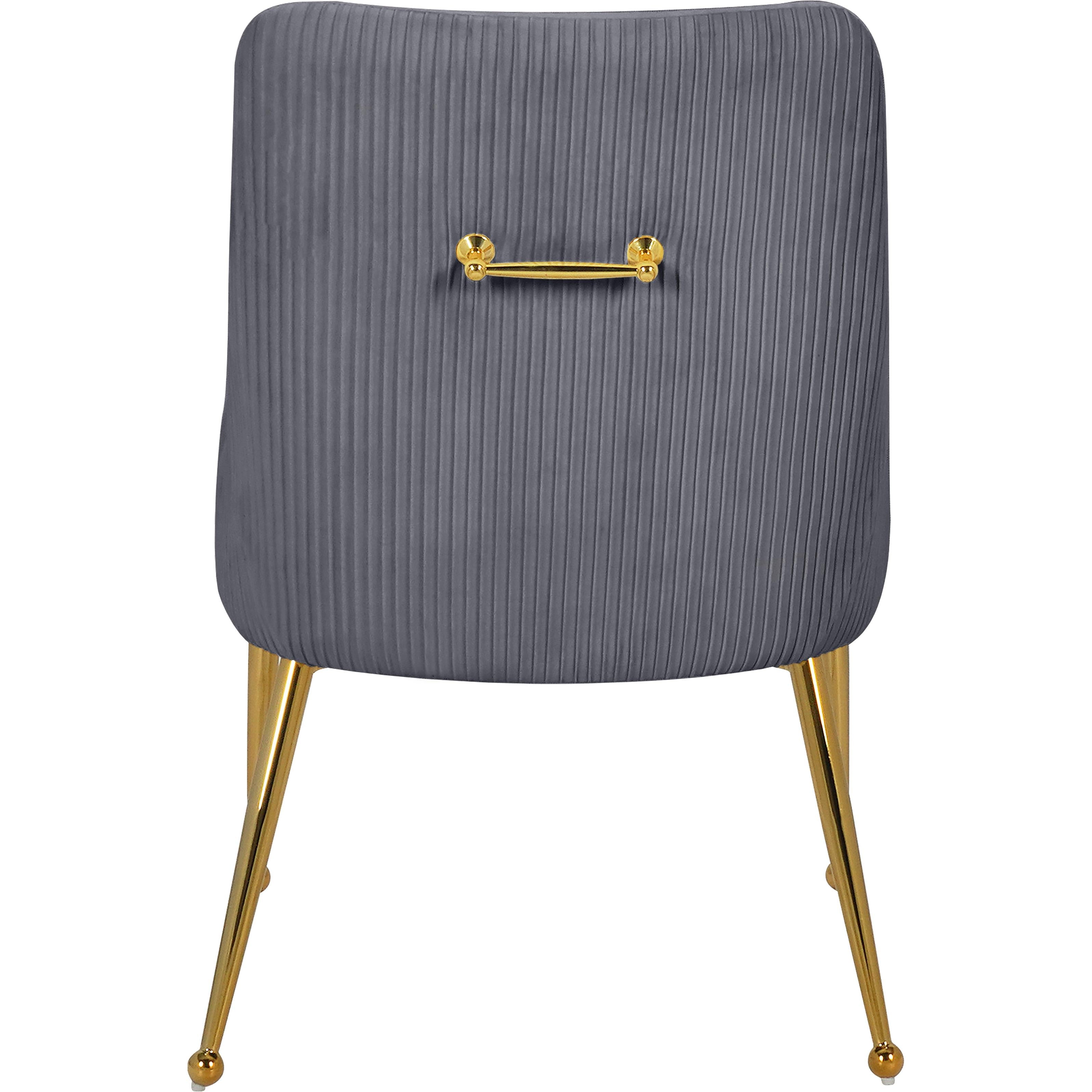 Meridian Ace Grey Velvet Dining Chair