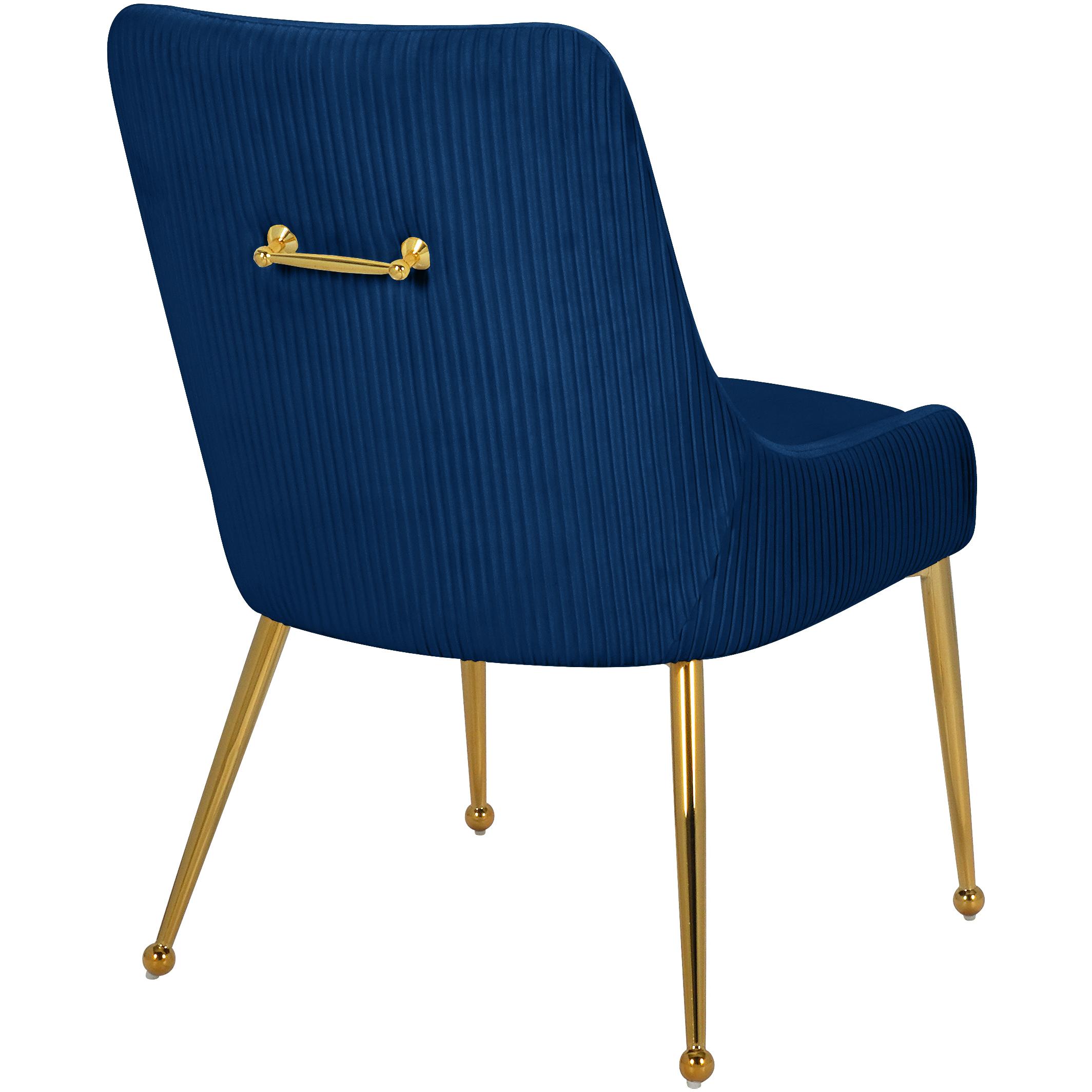 Meridian Ace Navy Velvet Dining Chair