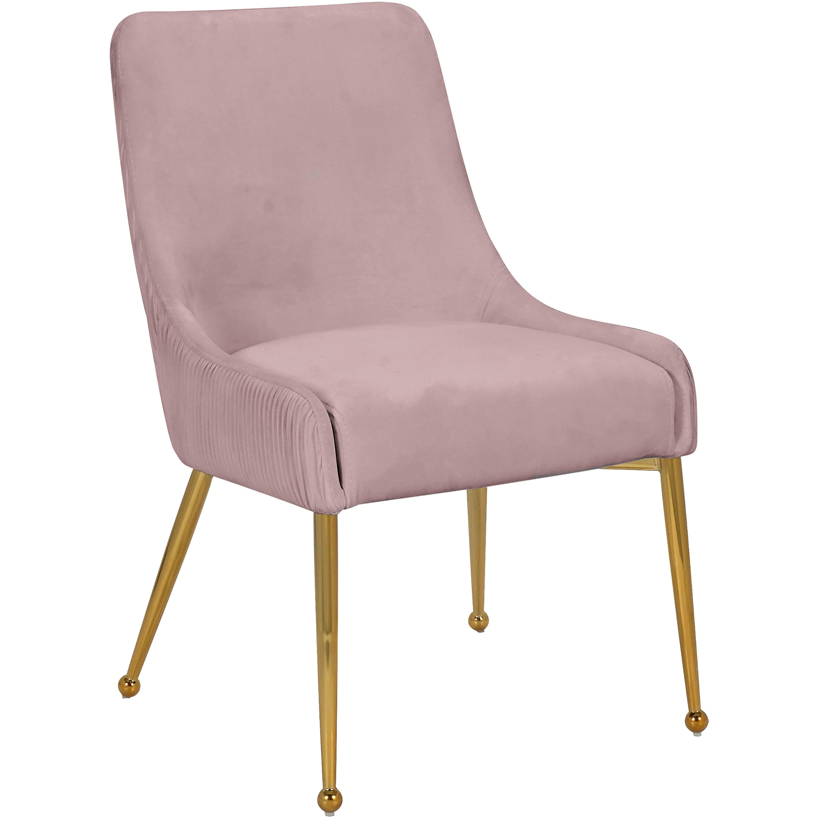 Meridian Ace Pink Velvet Dining Chair