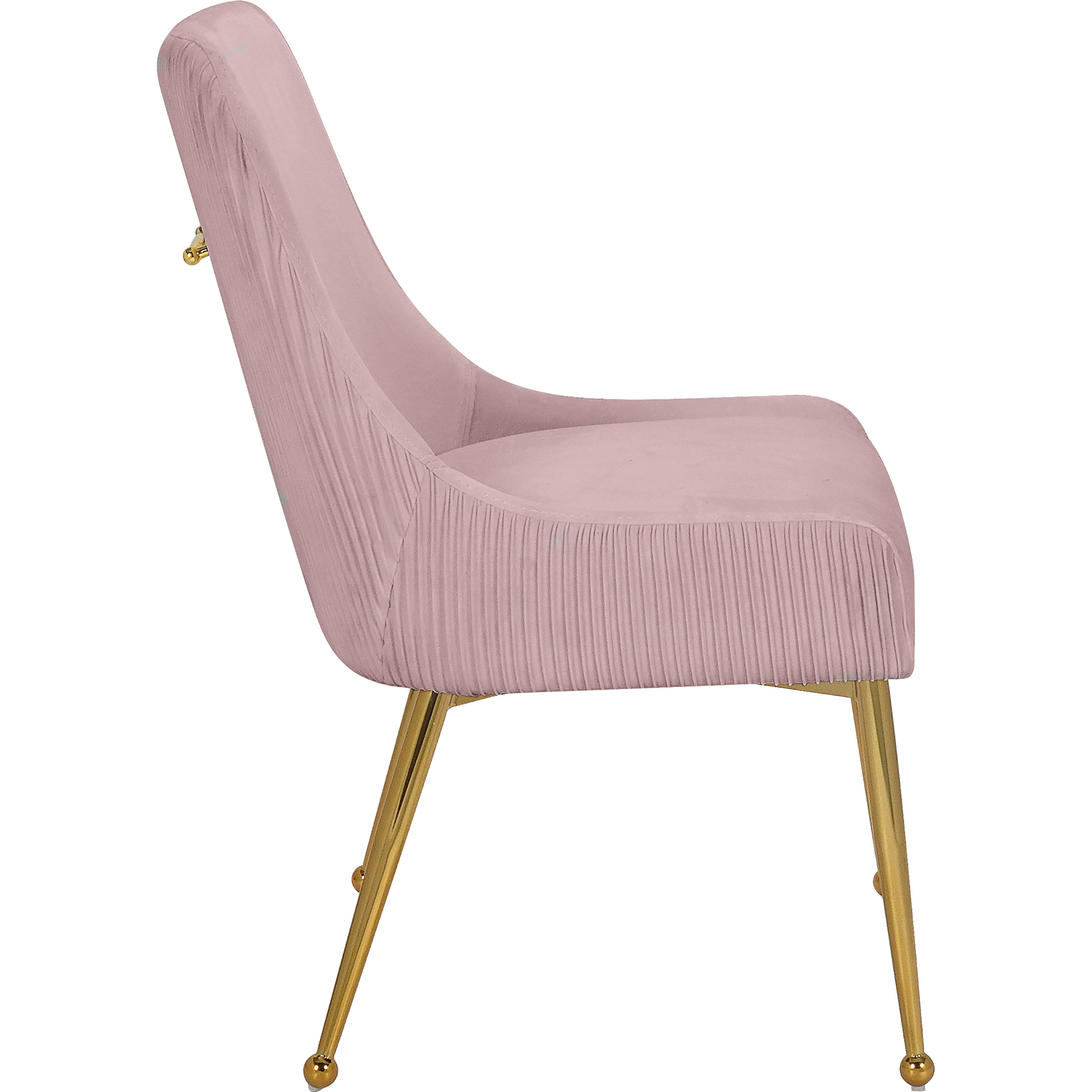 Meridian Ace Pink Velvet Dining Chair