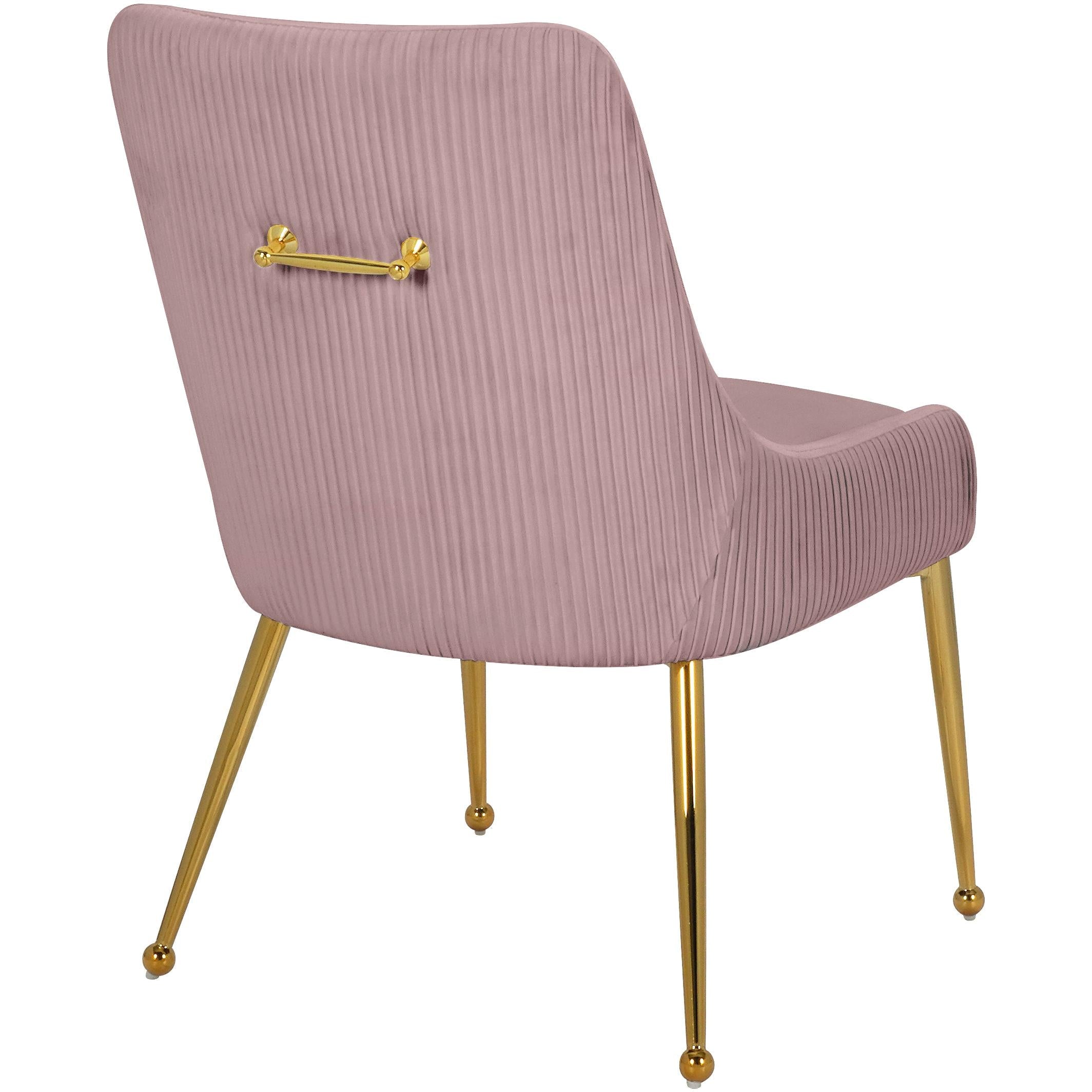 Meridian Ace Pink Velvet Dining Chair