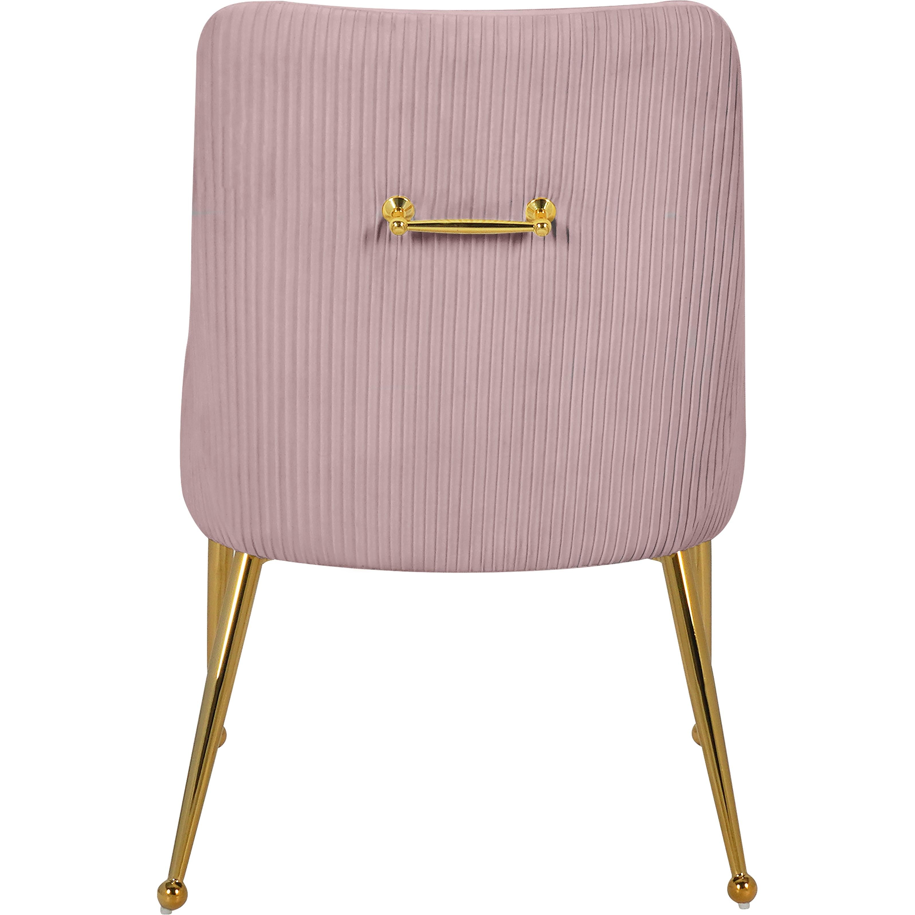 Meridian Ace Pink Velvet Dining Chair