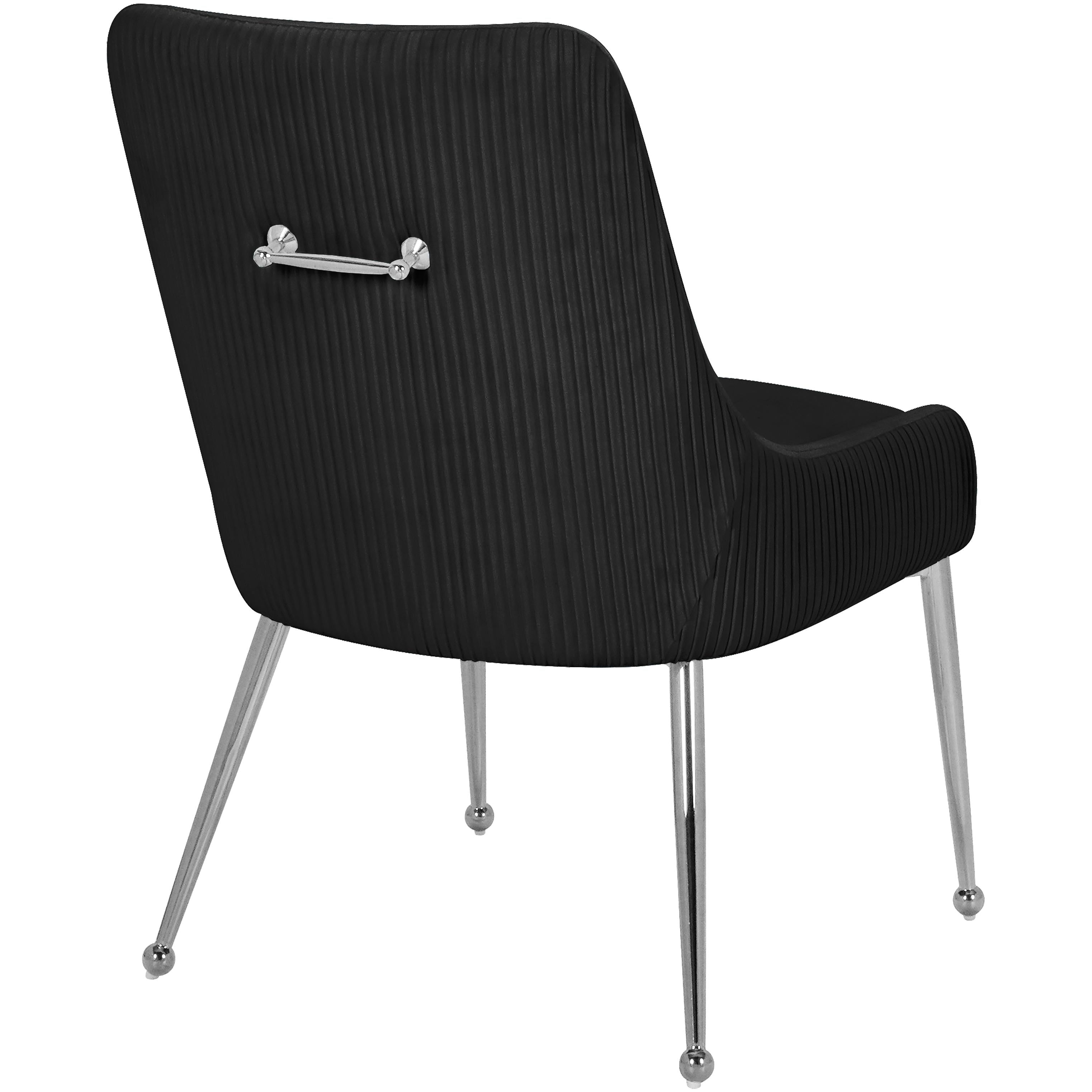 Meridian Ace Black Velvet Dining Chair