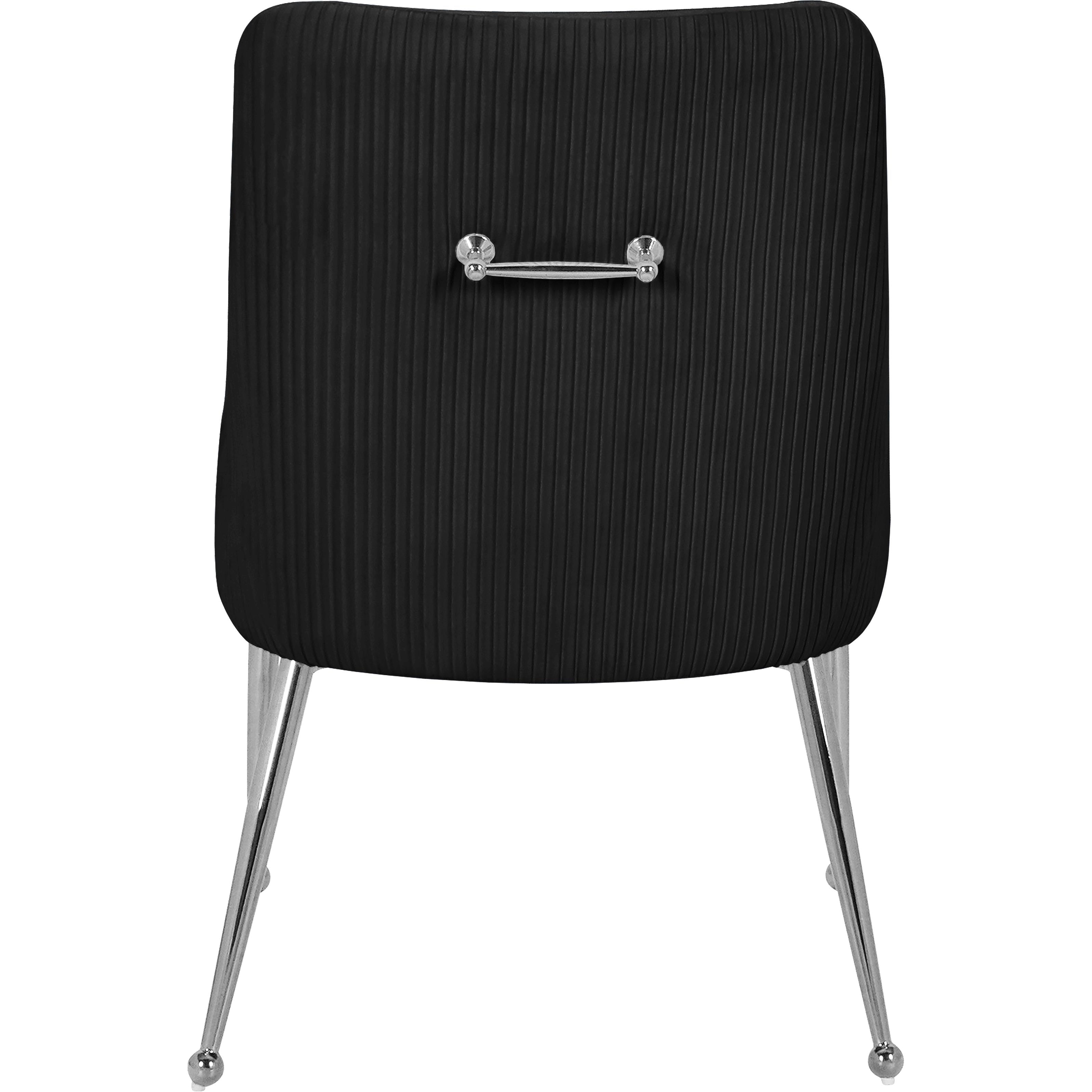 Meridian Ace Black Velvet Dining Chair