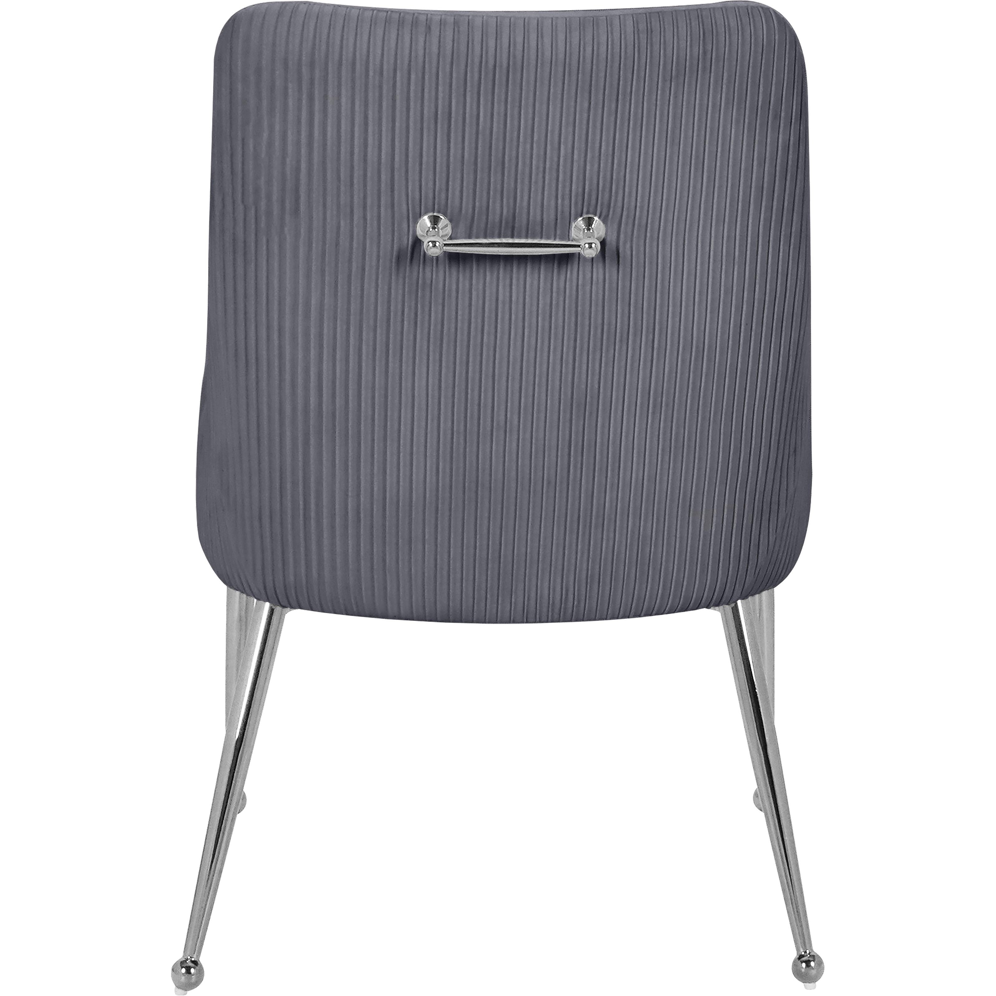 Meridian Ace Grey Velvet Dining Chair