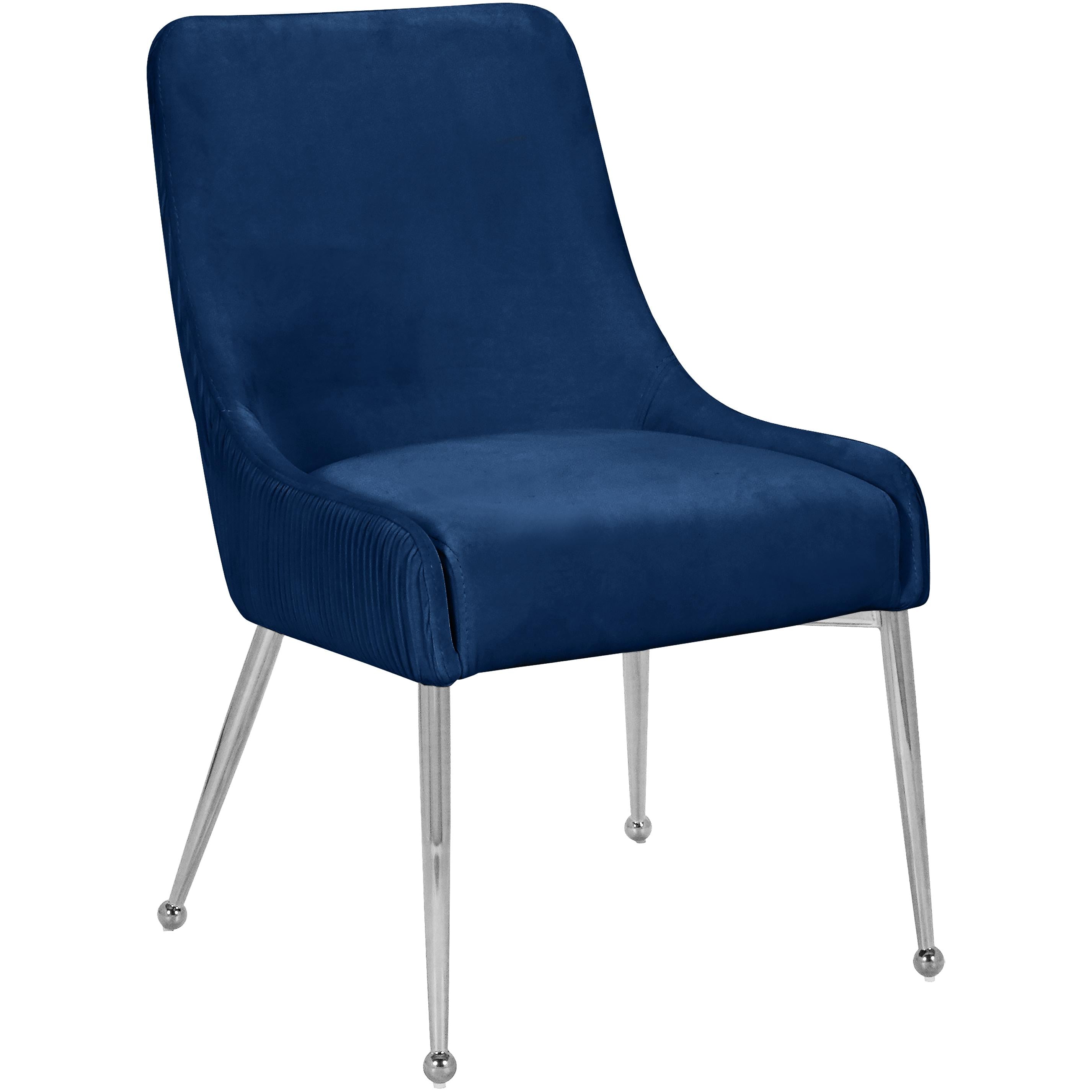 Meridian Ace Navy Velvet Dining Chair