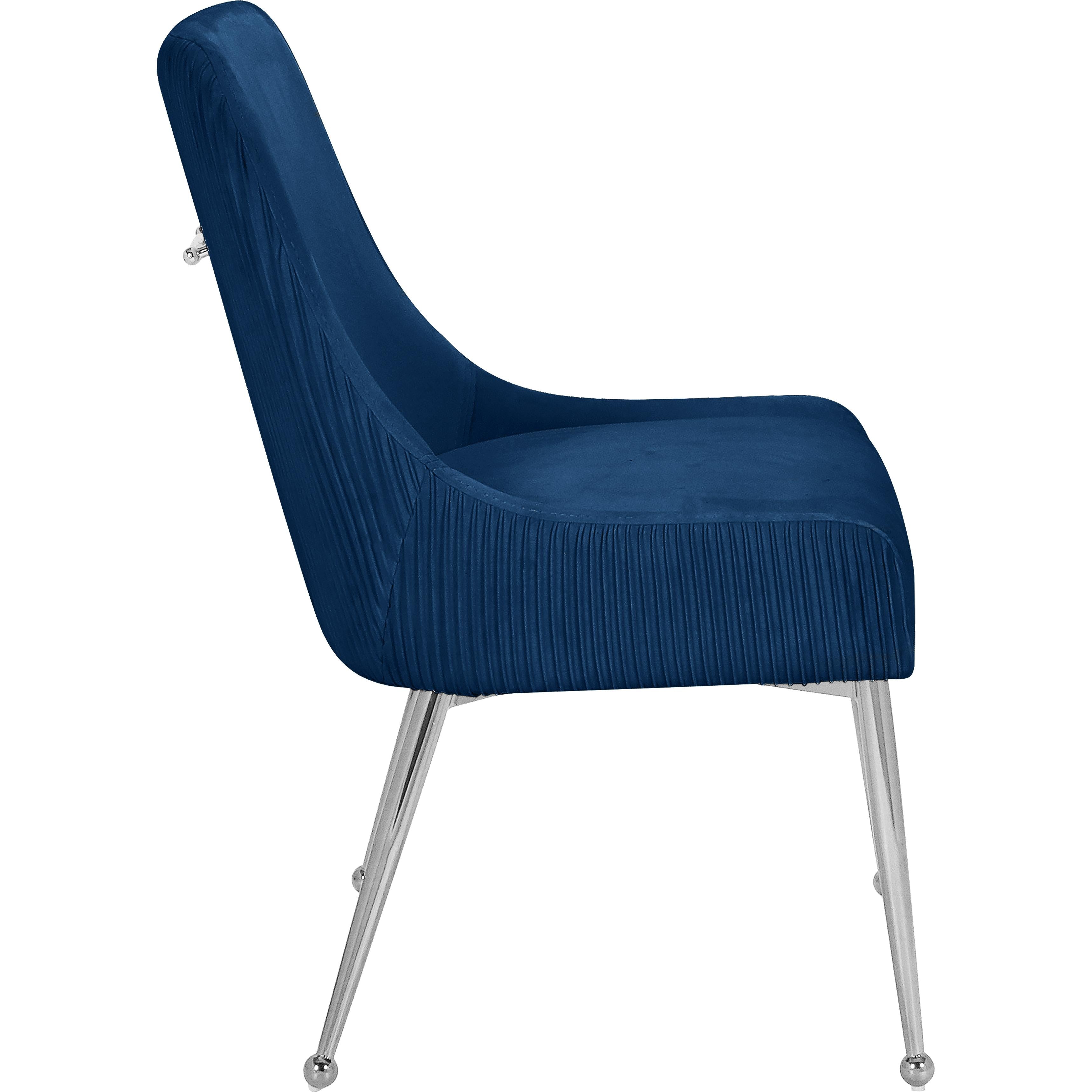 Meridian Ace Navy Velvet Dining Chair