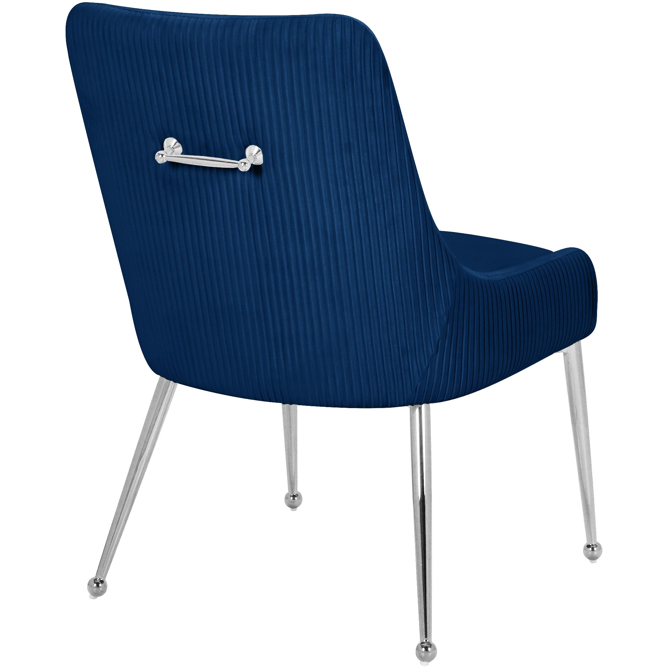 Meridian Ace Navy Velvet Dining Chair