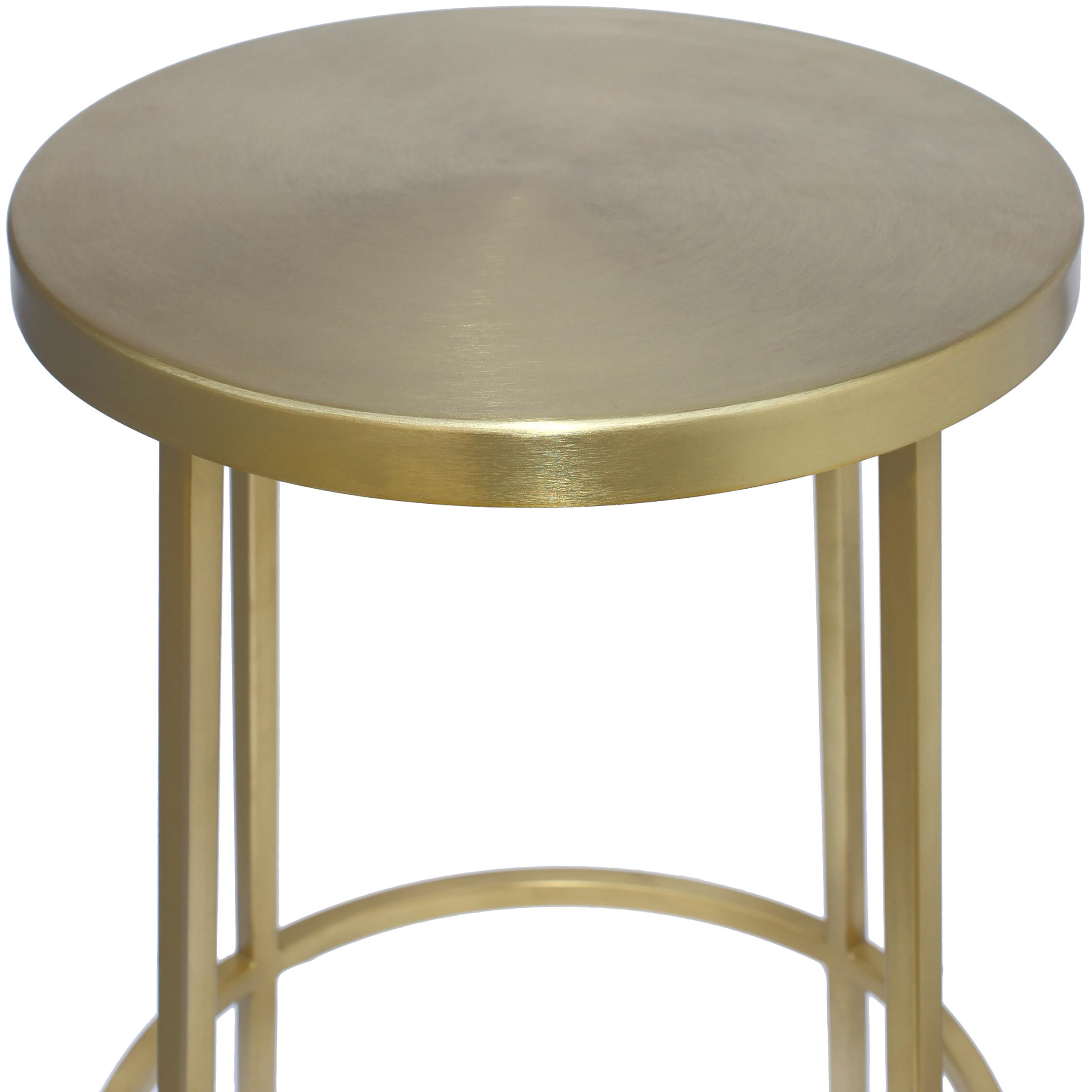 Meridian Tyson Gold Iron Counter Stool