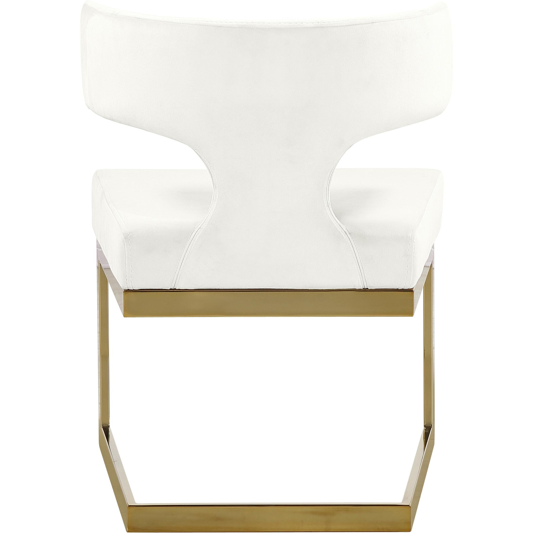 Meridian Alexandra Cream Velvet Dining Chair