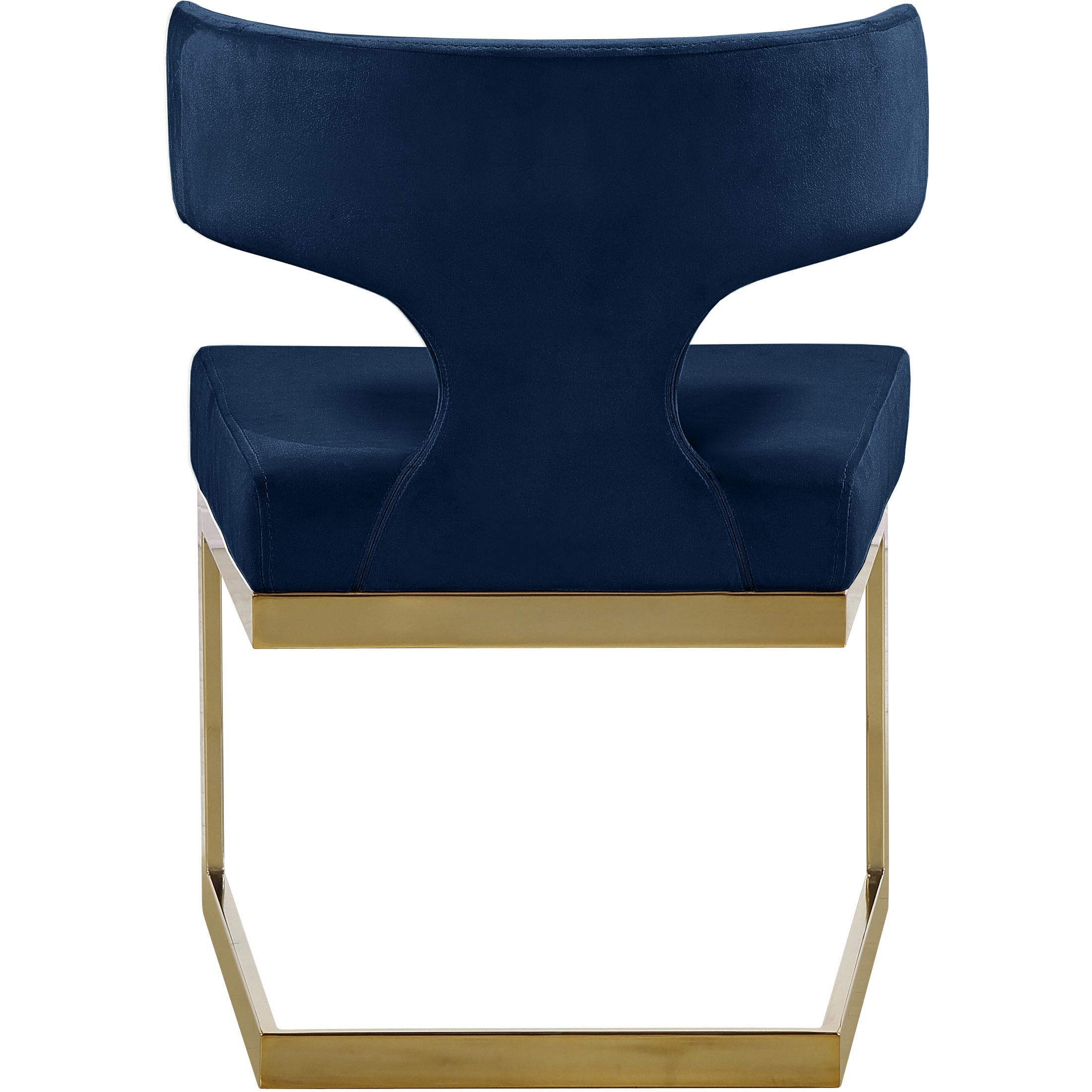 Meridian Alexandra Navy Velvet Dining Chair