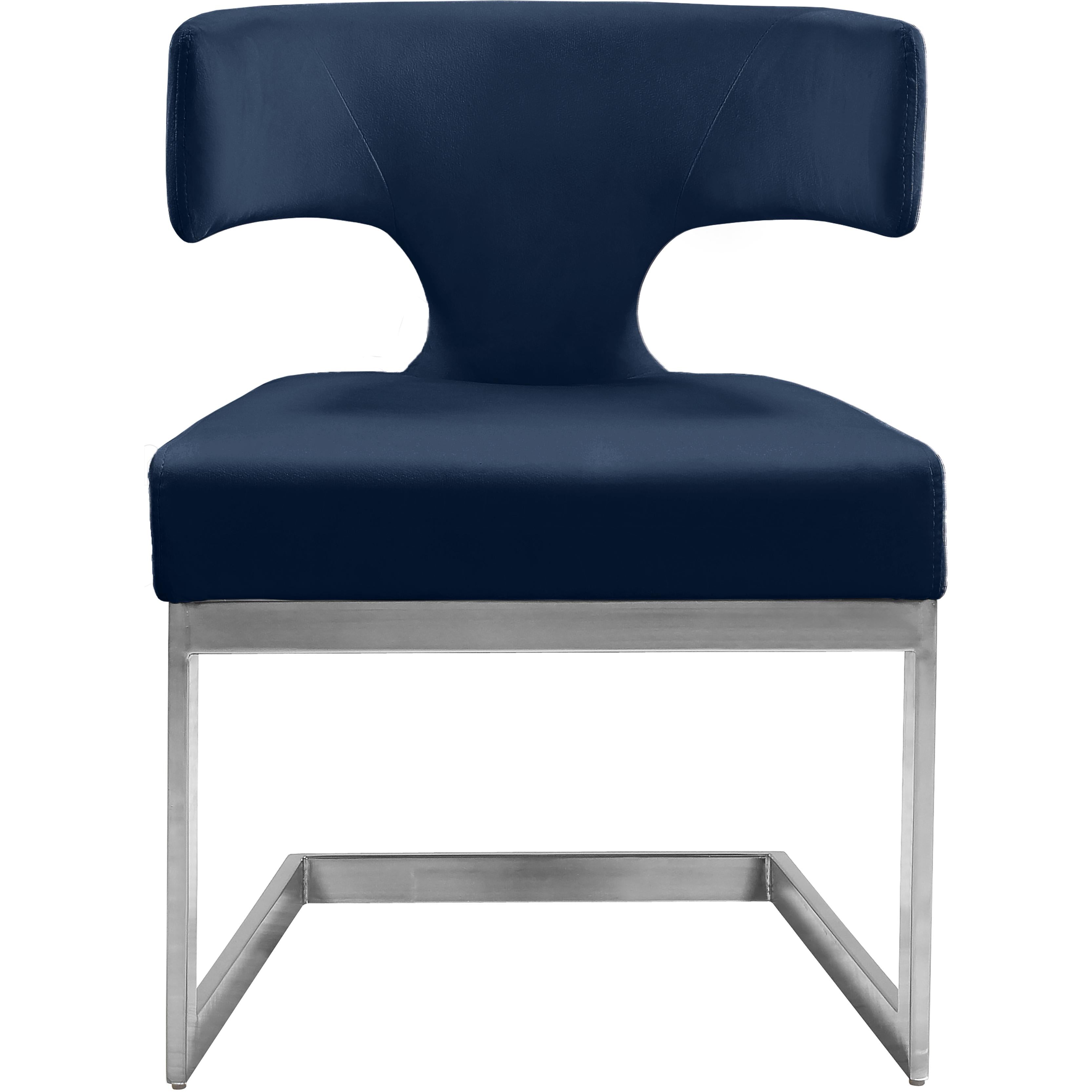 Meridian Alexandra Navy Velvet Dining Chair