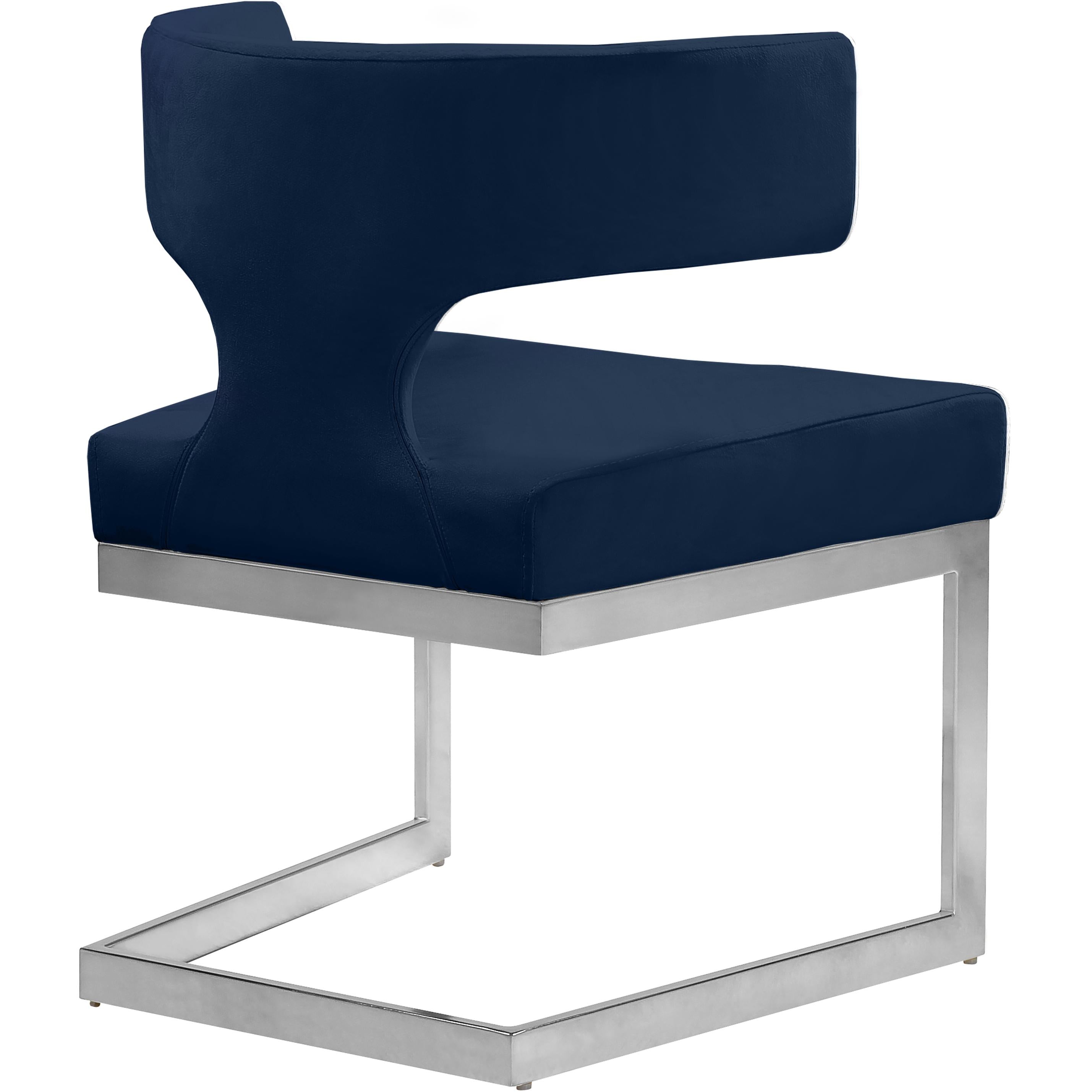 Meridian Alexandra Navy Velvet Dining Chair