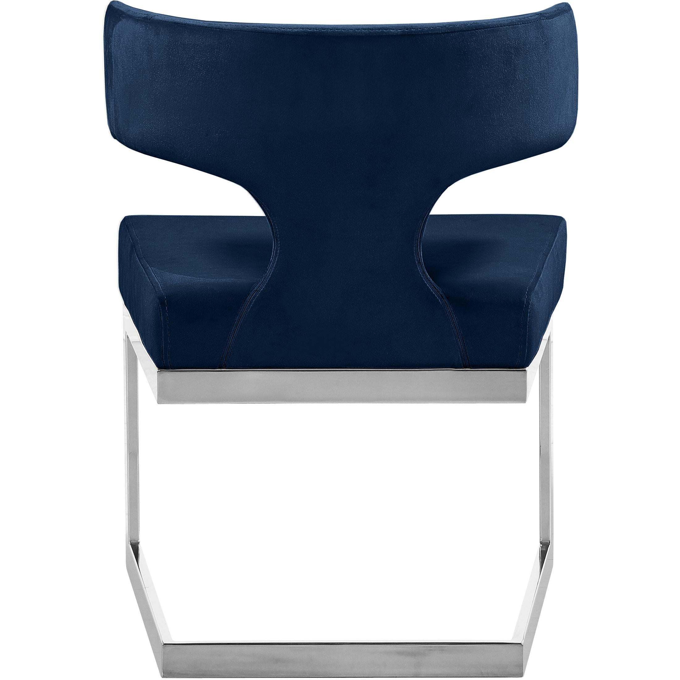 Meridian Alexandra Navy Velvet Dining Chair