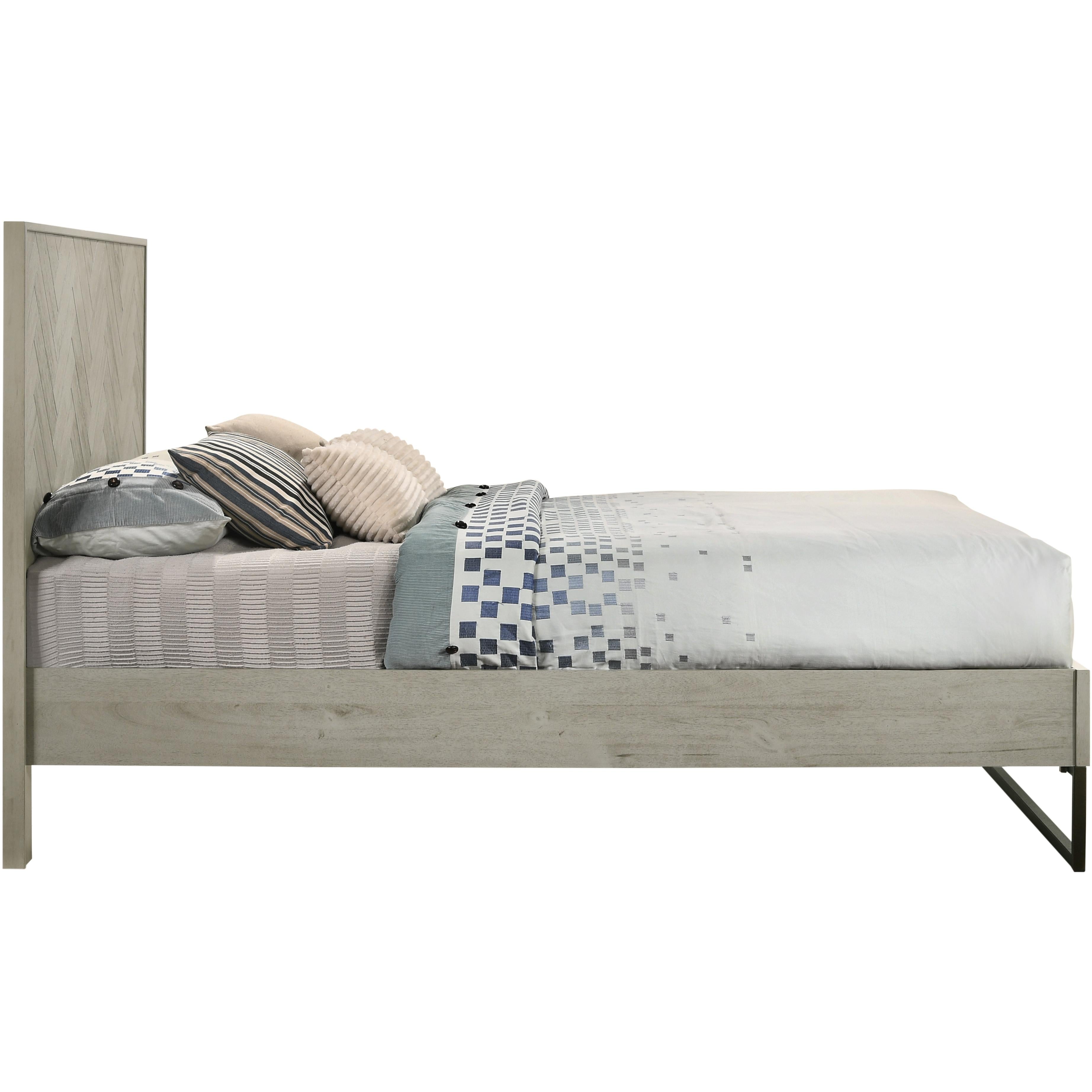 Meridian Weston Grey Stone King Bed (3 Boxes)