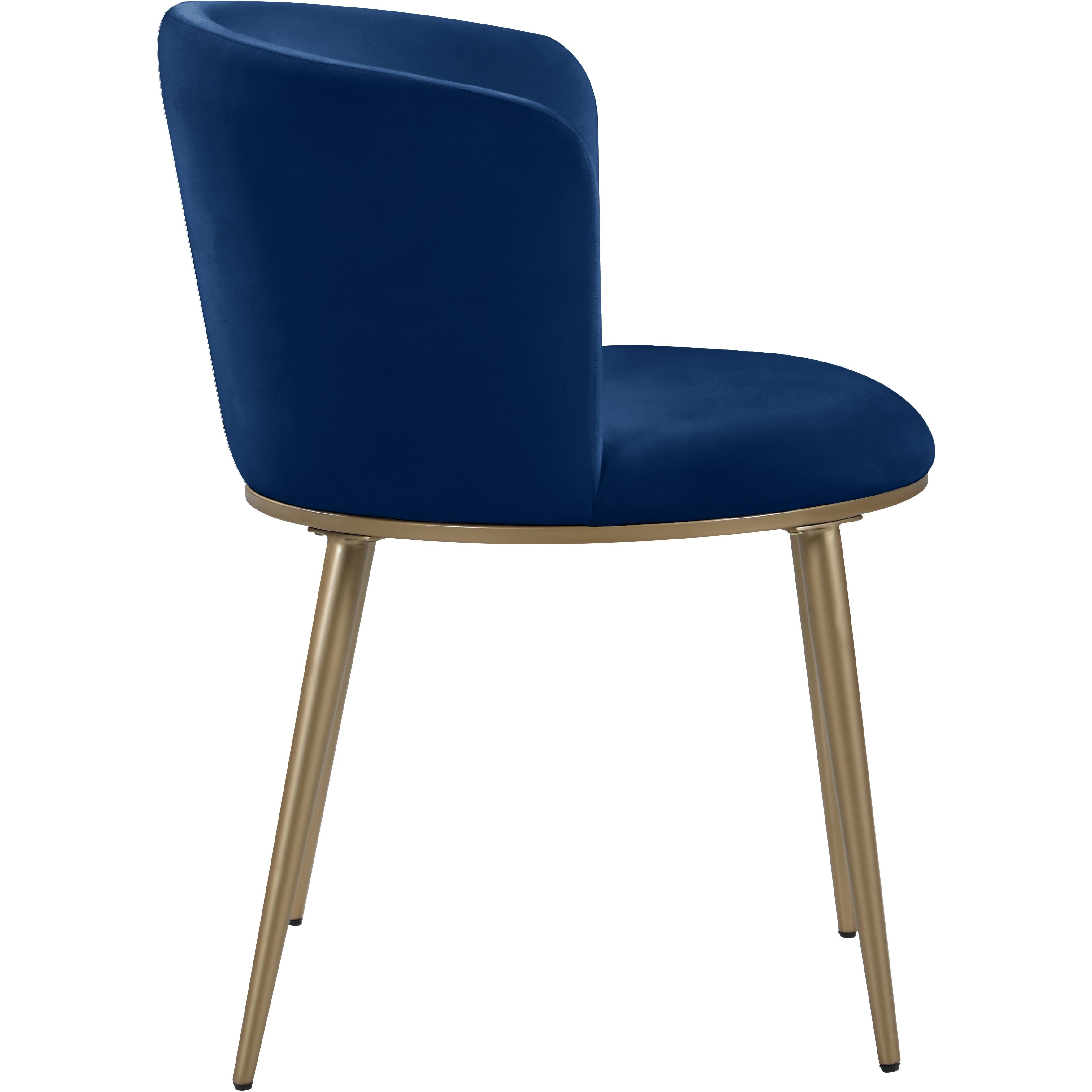 Meridian Skylar Navy Velvet Dining Chair