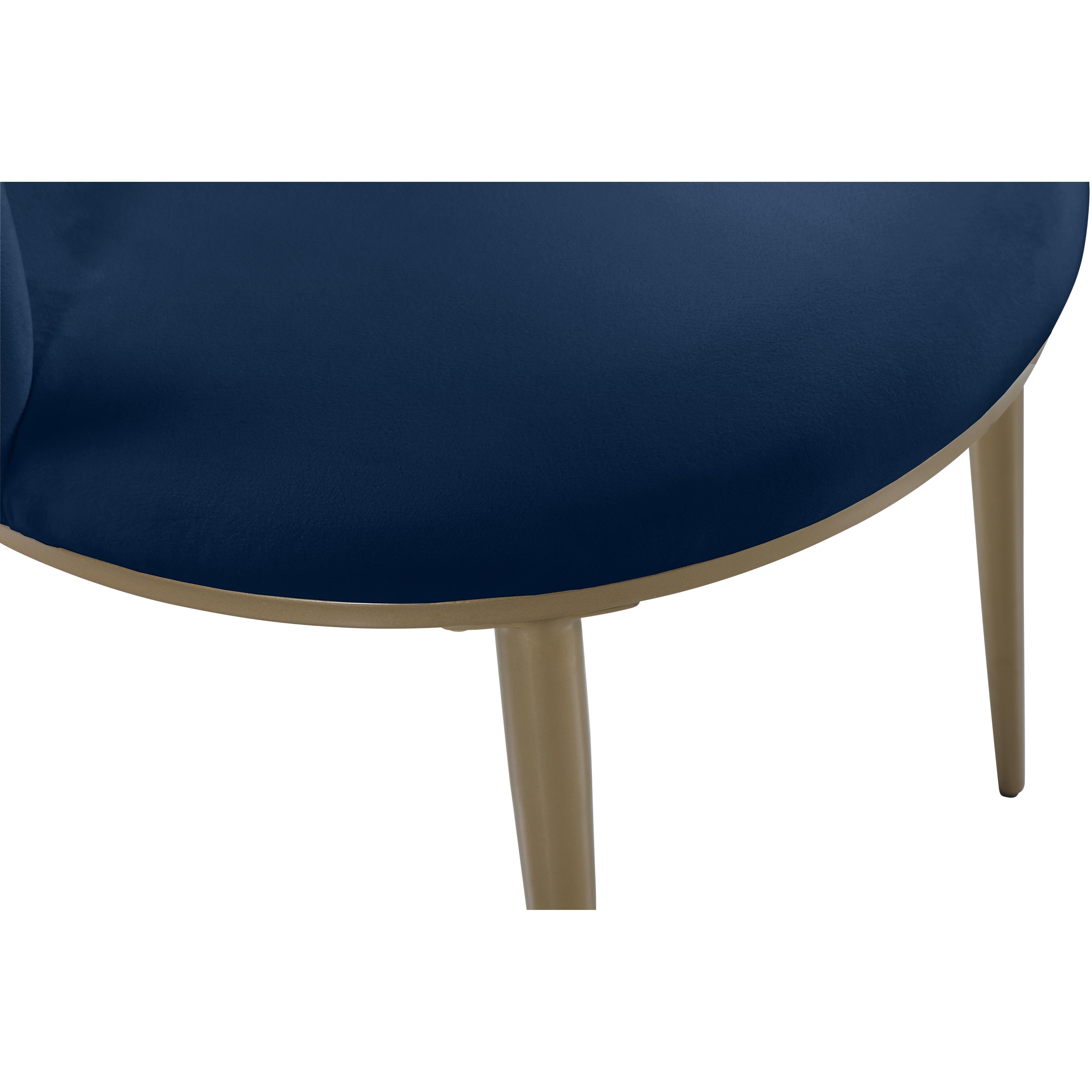 Meridian Skylar Navy Velvet Dining Chair