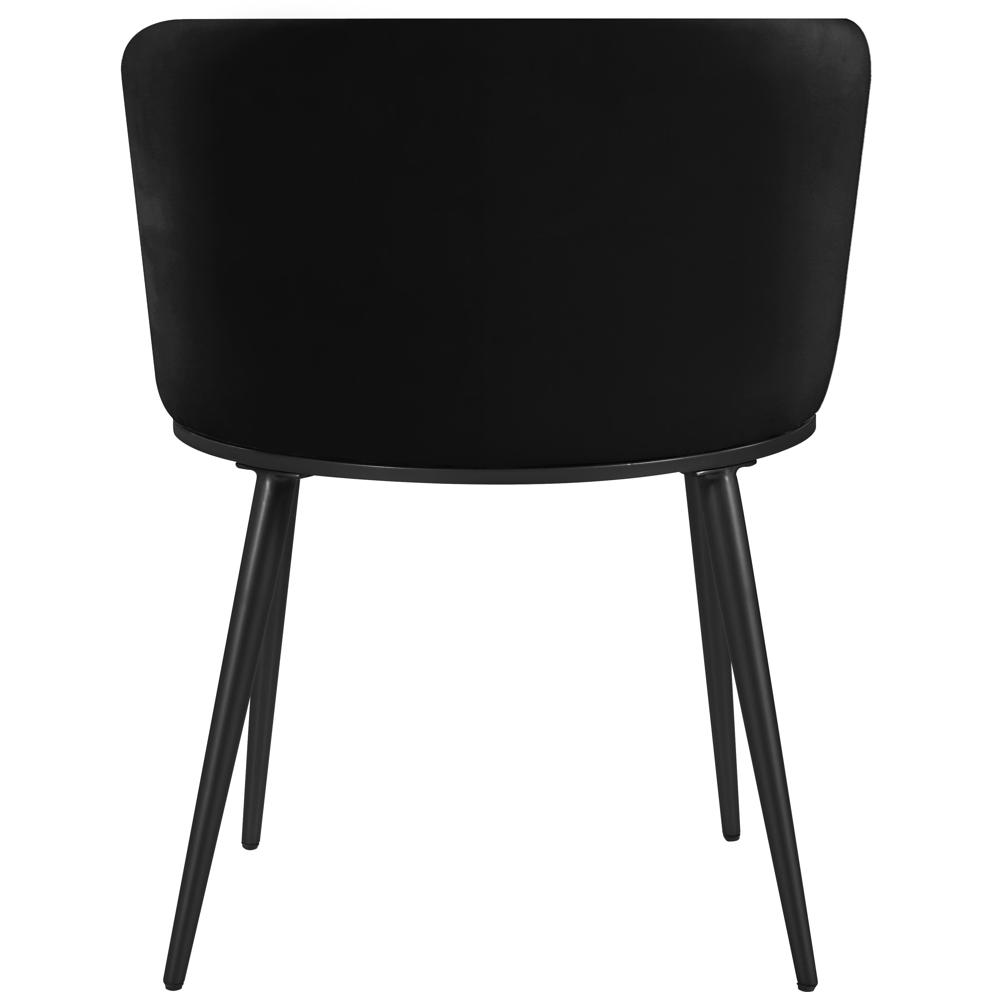 Meridian Skylar Black Velvet Dining Chair