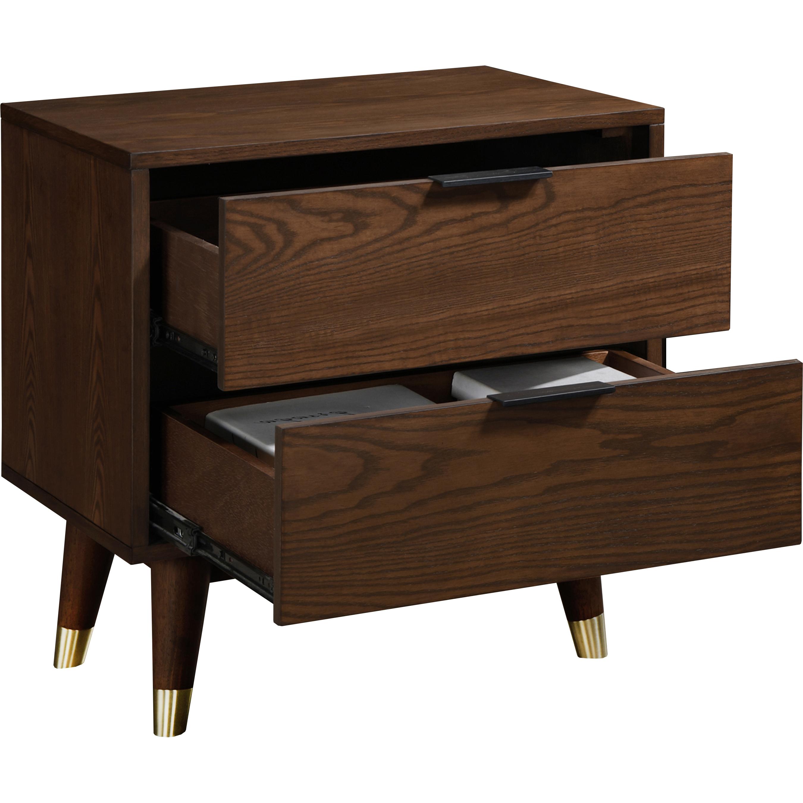 Meridian Vance Walnut Night Stand