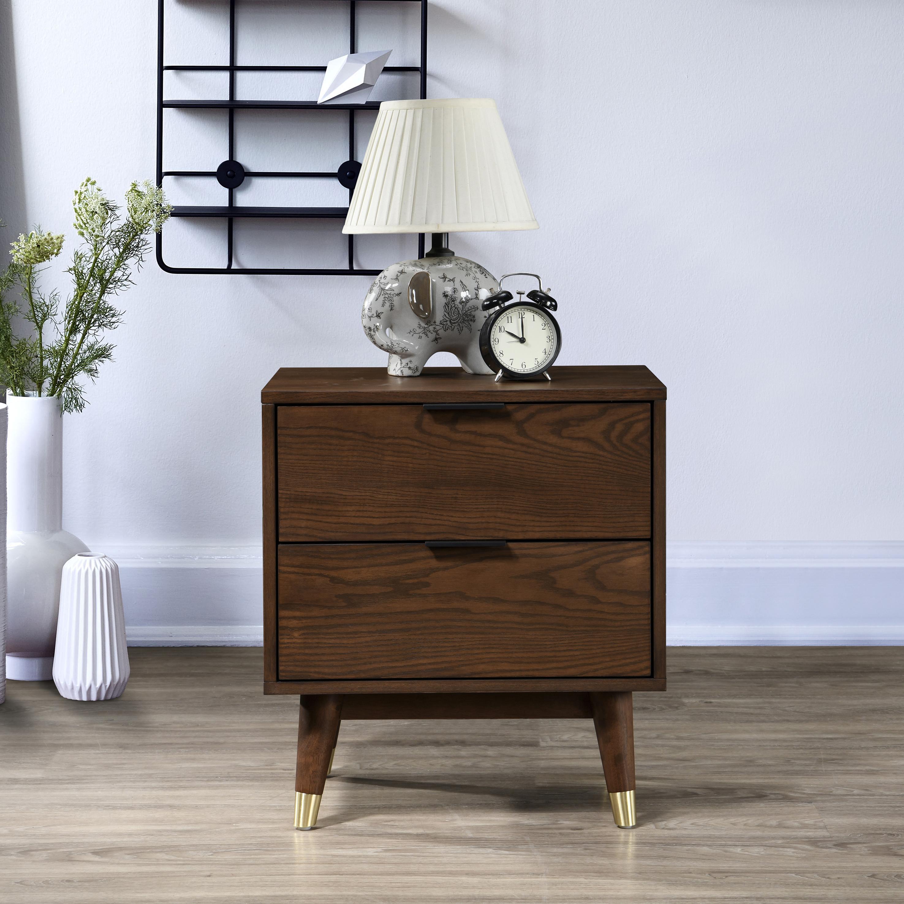 Meridian Vance Walnut Night Stand