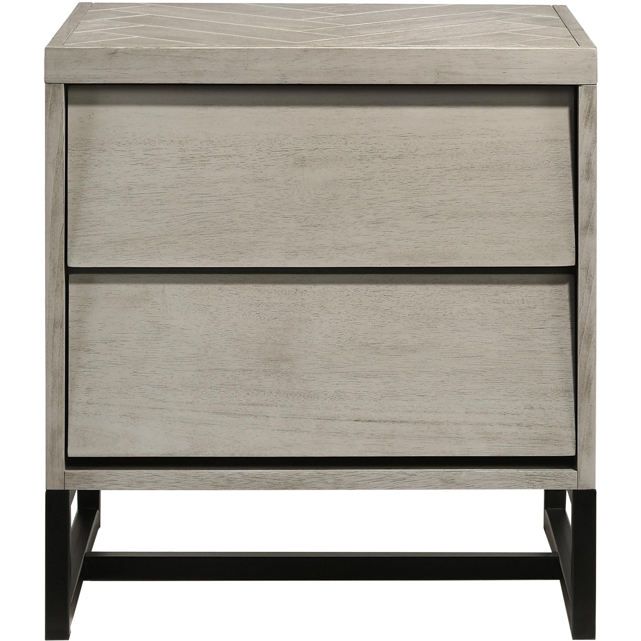 Meridian Weston Grey Stone Night Stand