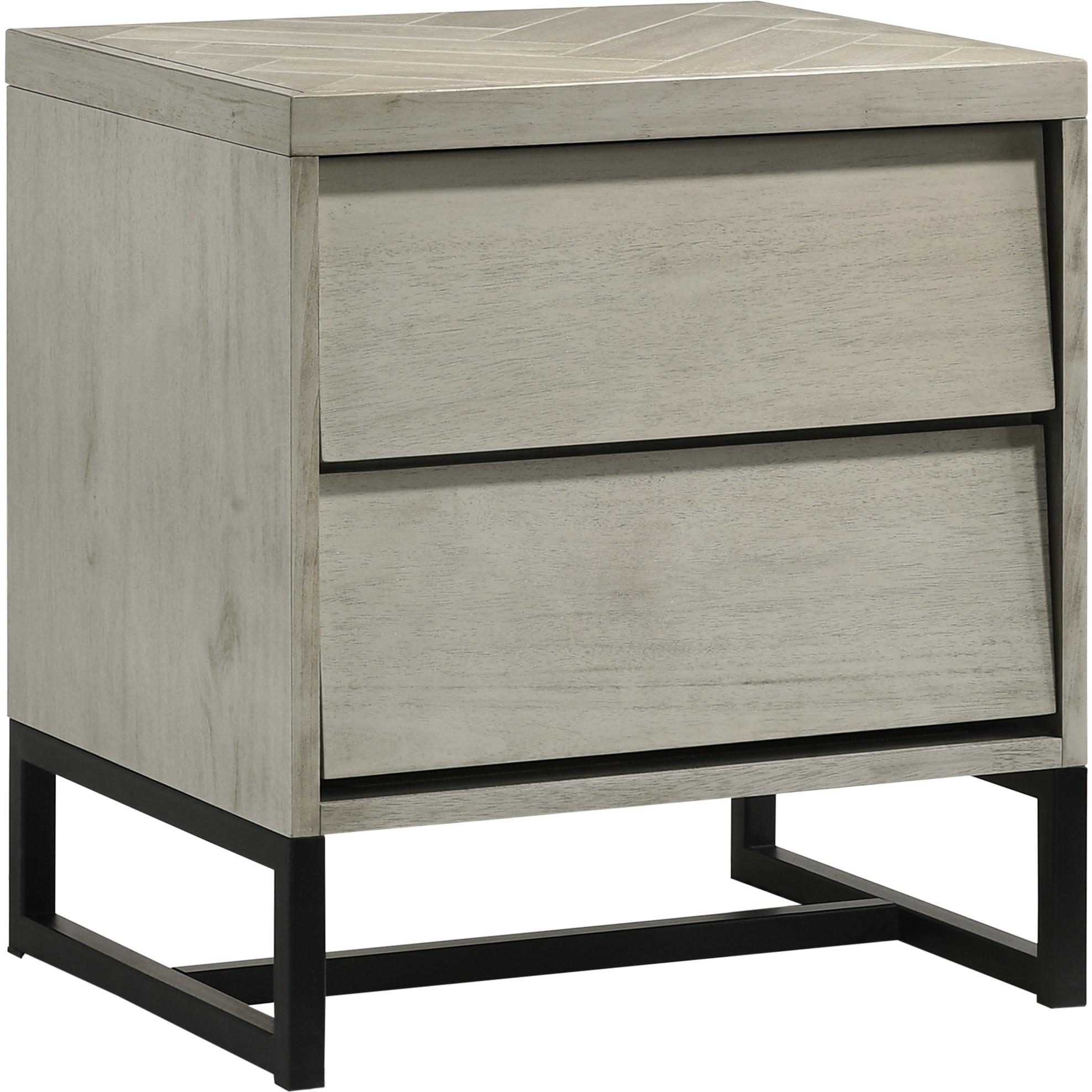 Meridian Weston Grey Stone Night Stand