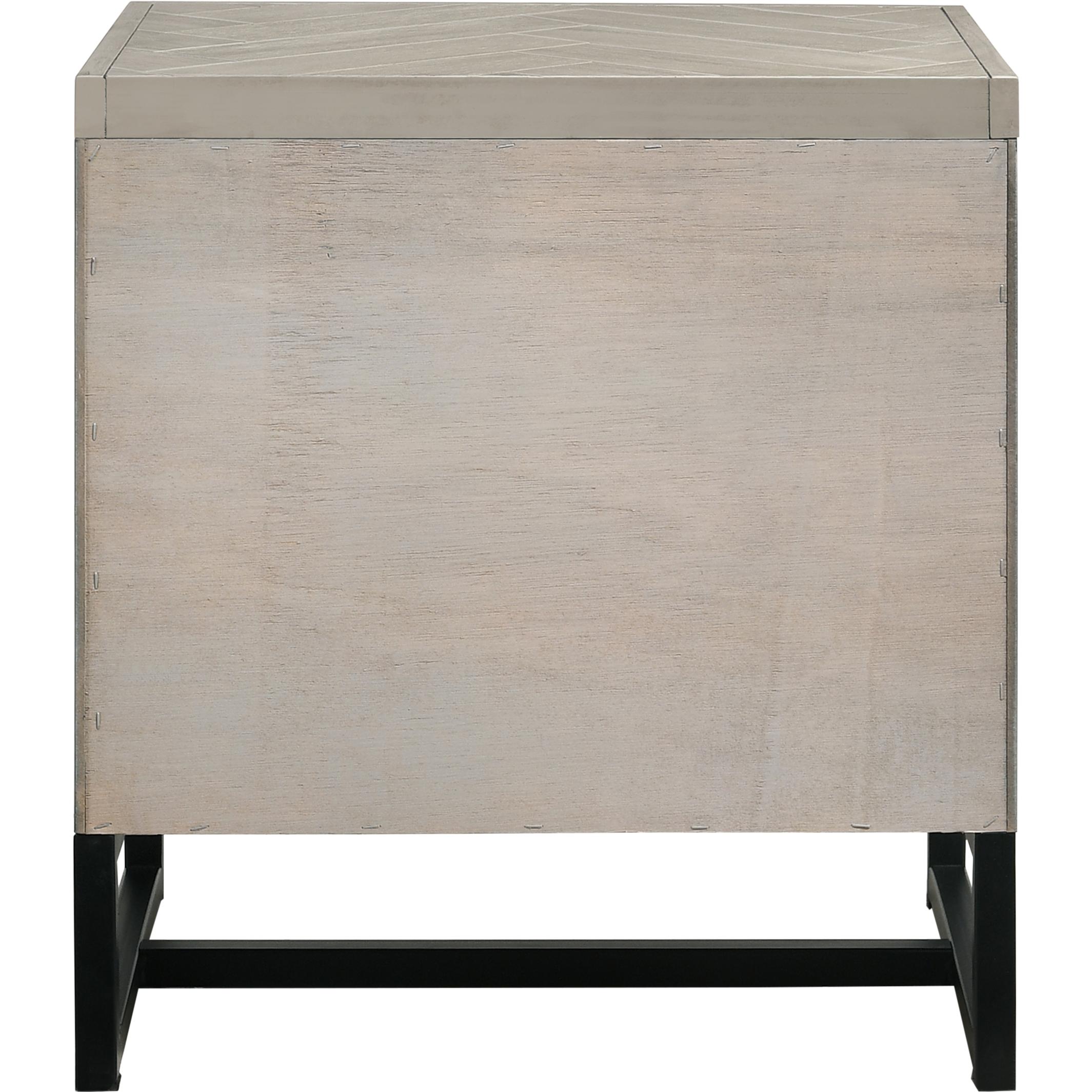 Meridian Weston Grey Stone Night Stand