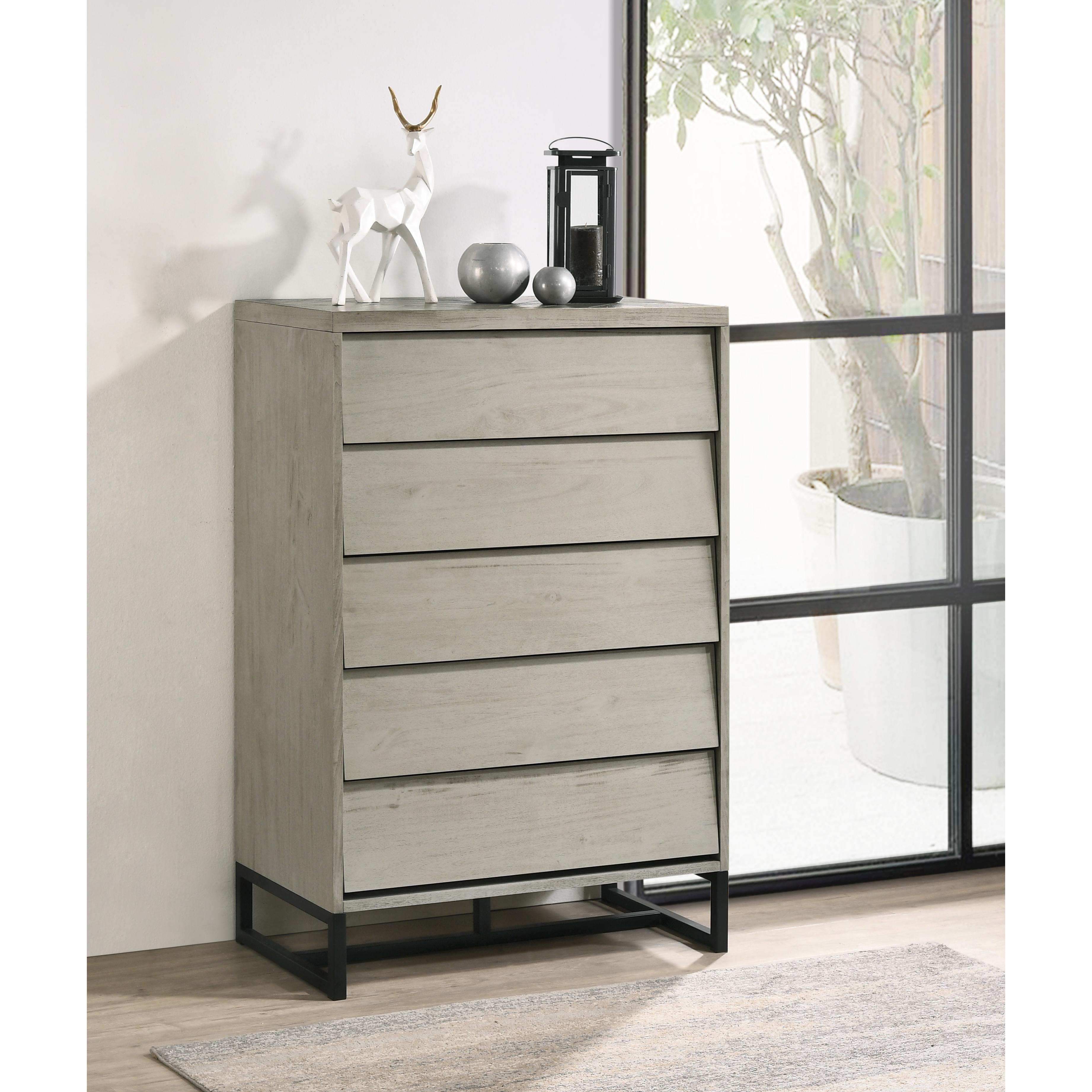 Meridian Weston Grey Stone Chest