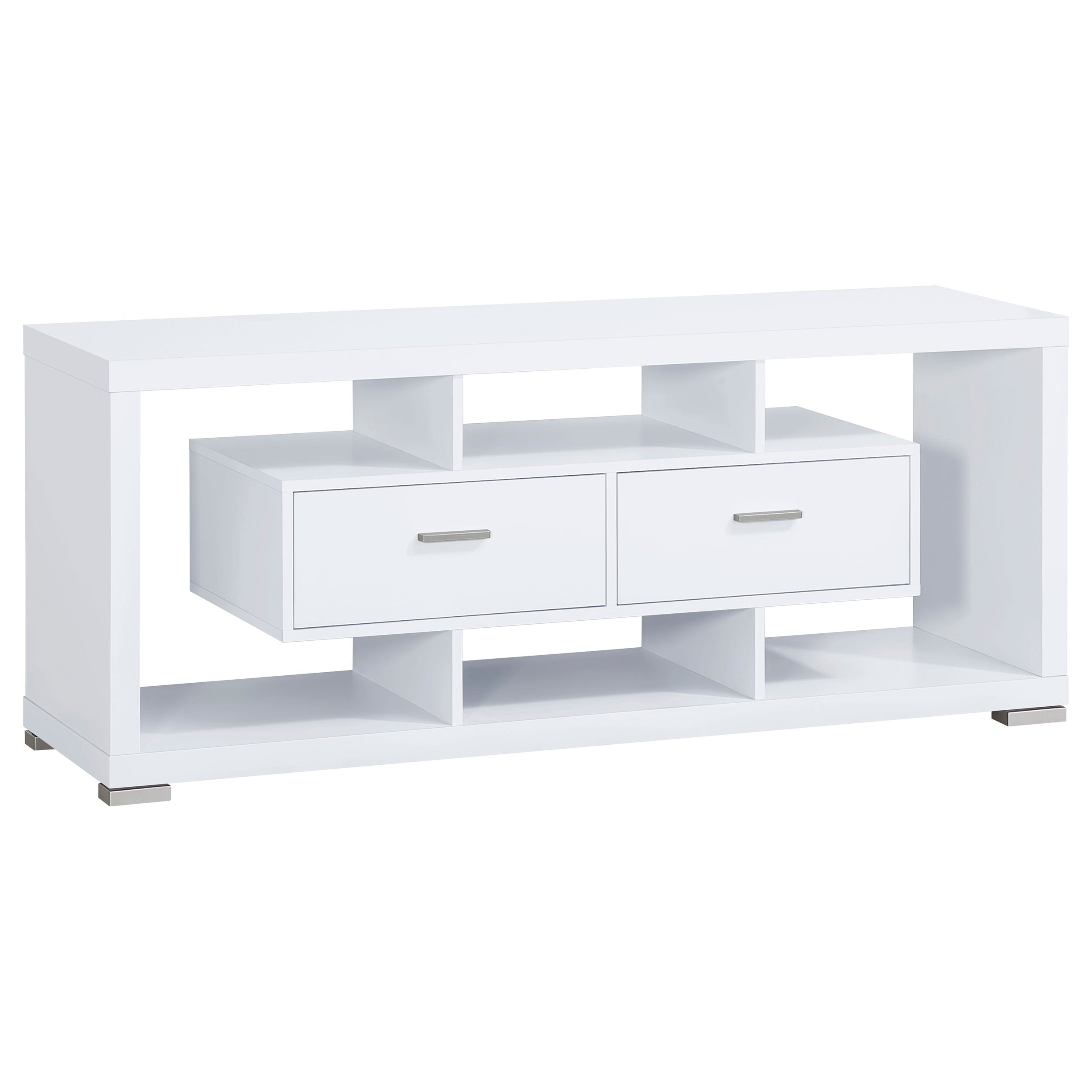 Darien 2-drawer Rectangular TV Console White