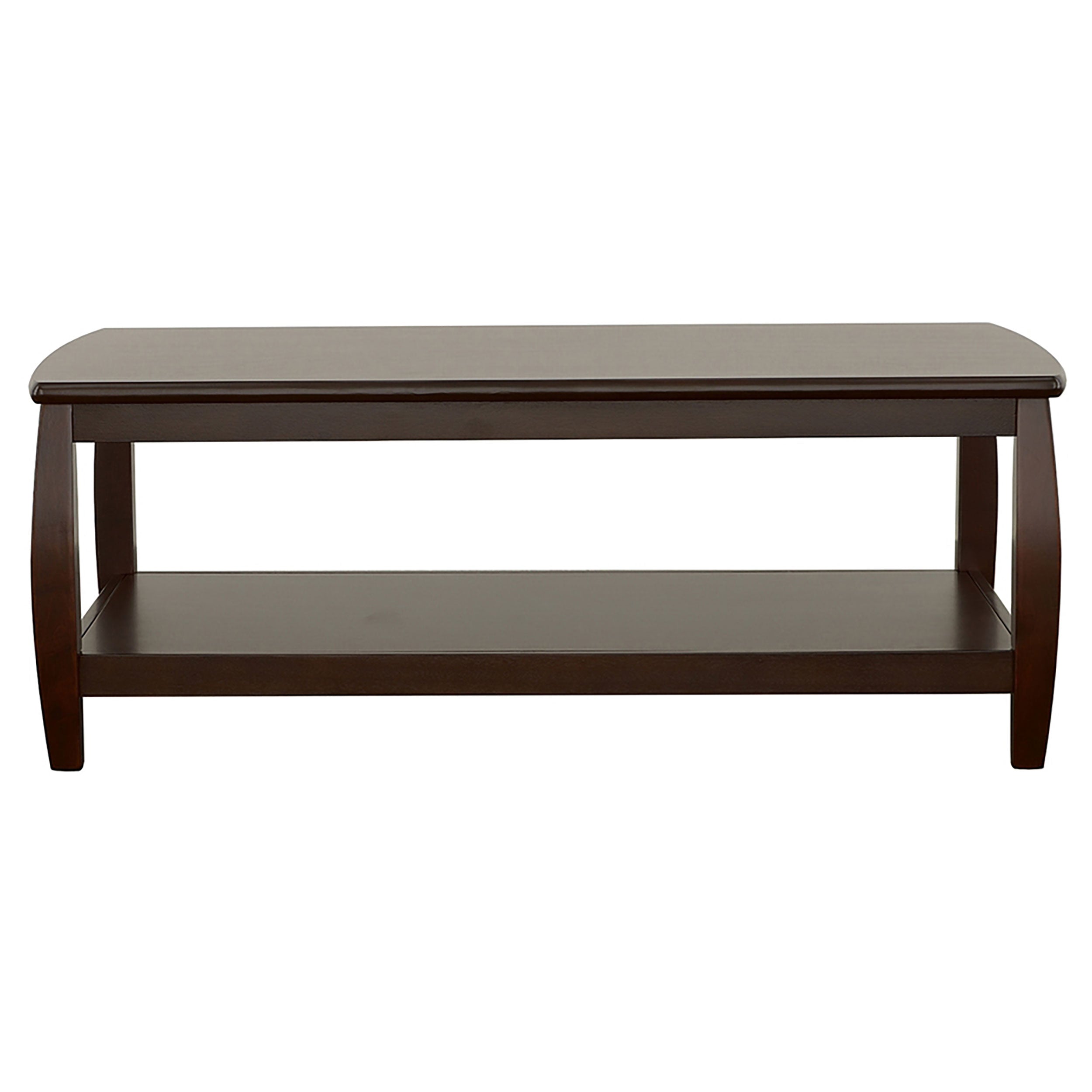 Dixon Rectangular Coffee Table with Lower Shelf Espresso